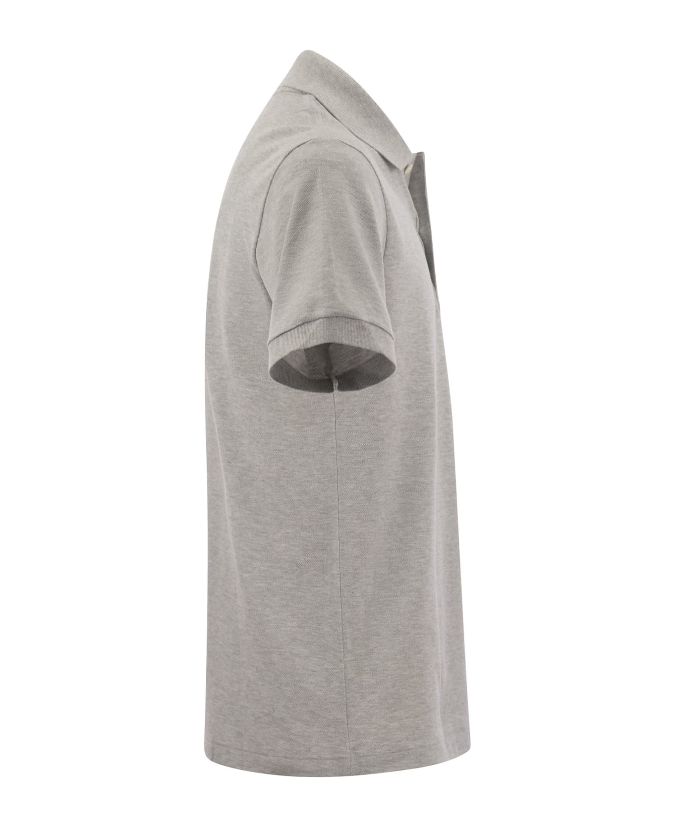 Lacoste Short-sleeved Mélange Polo Shirt - Melange Grey