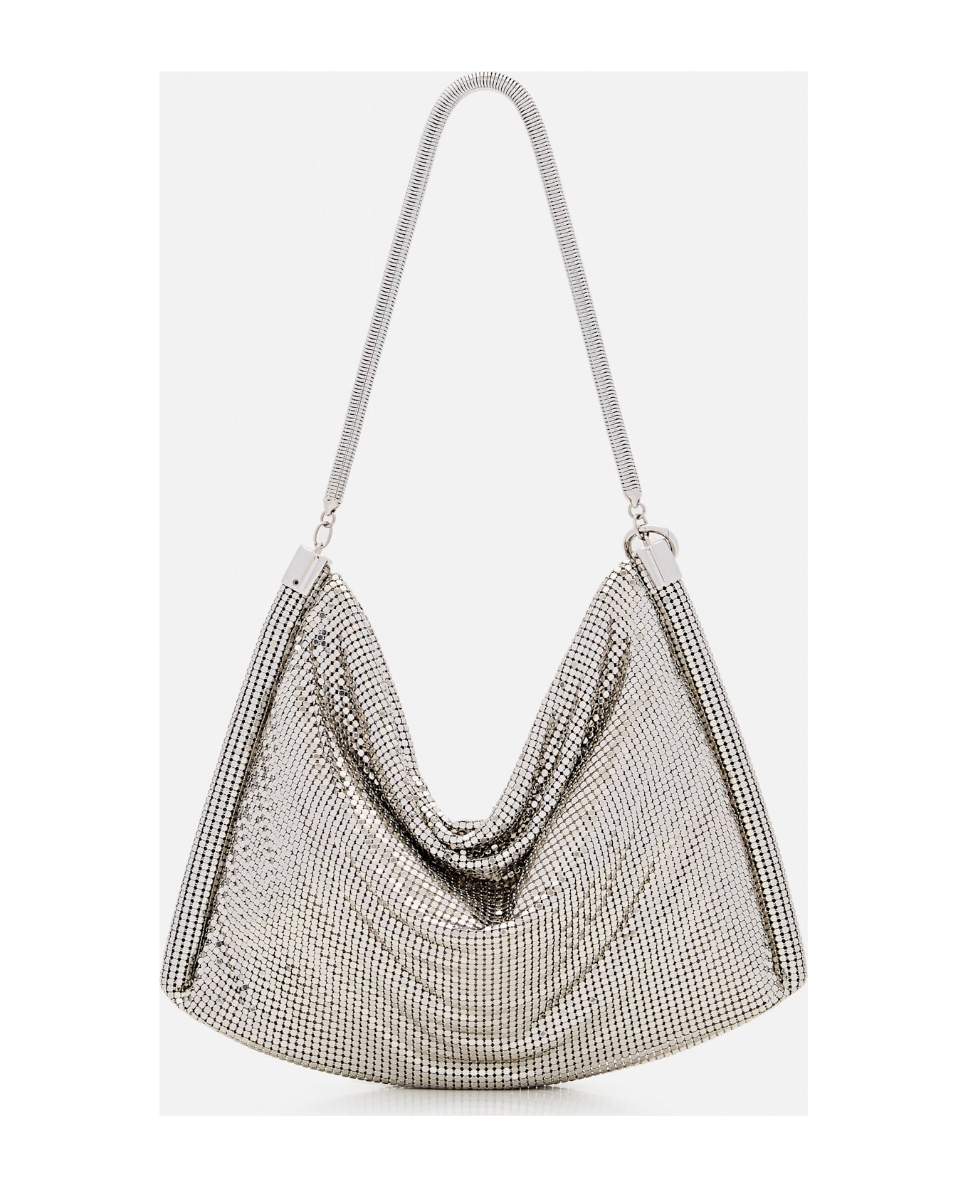 Paco Rabanne Pixel Tube Aluminum Shoulder Bag - Silver
