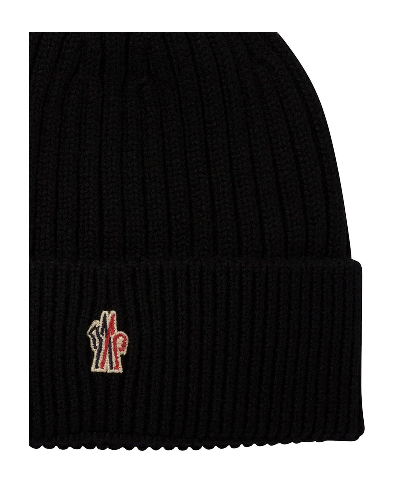 Moncler Grenoble Logo Embroidered Knit Beanie