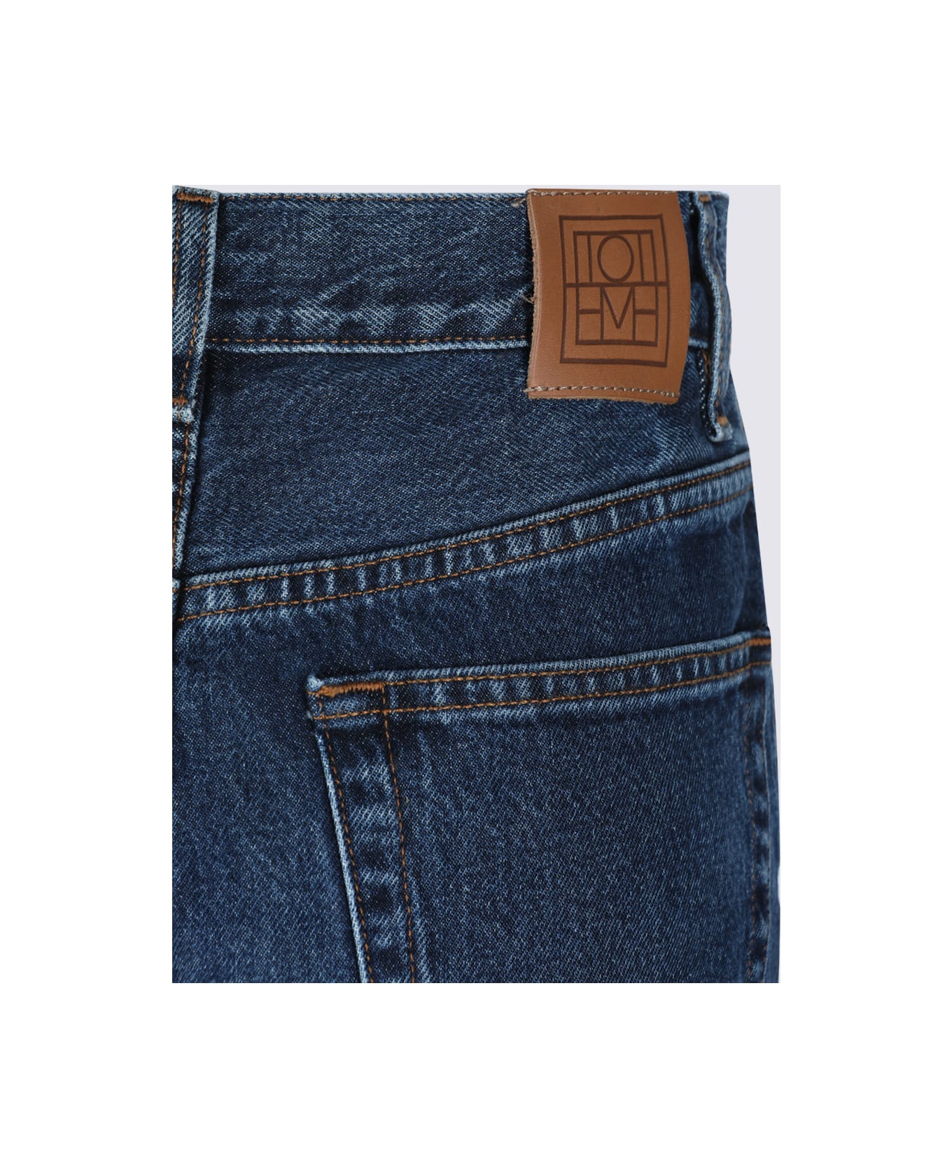 Totême Dark Blue Cotton Jeans - Blue