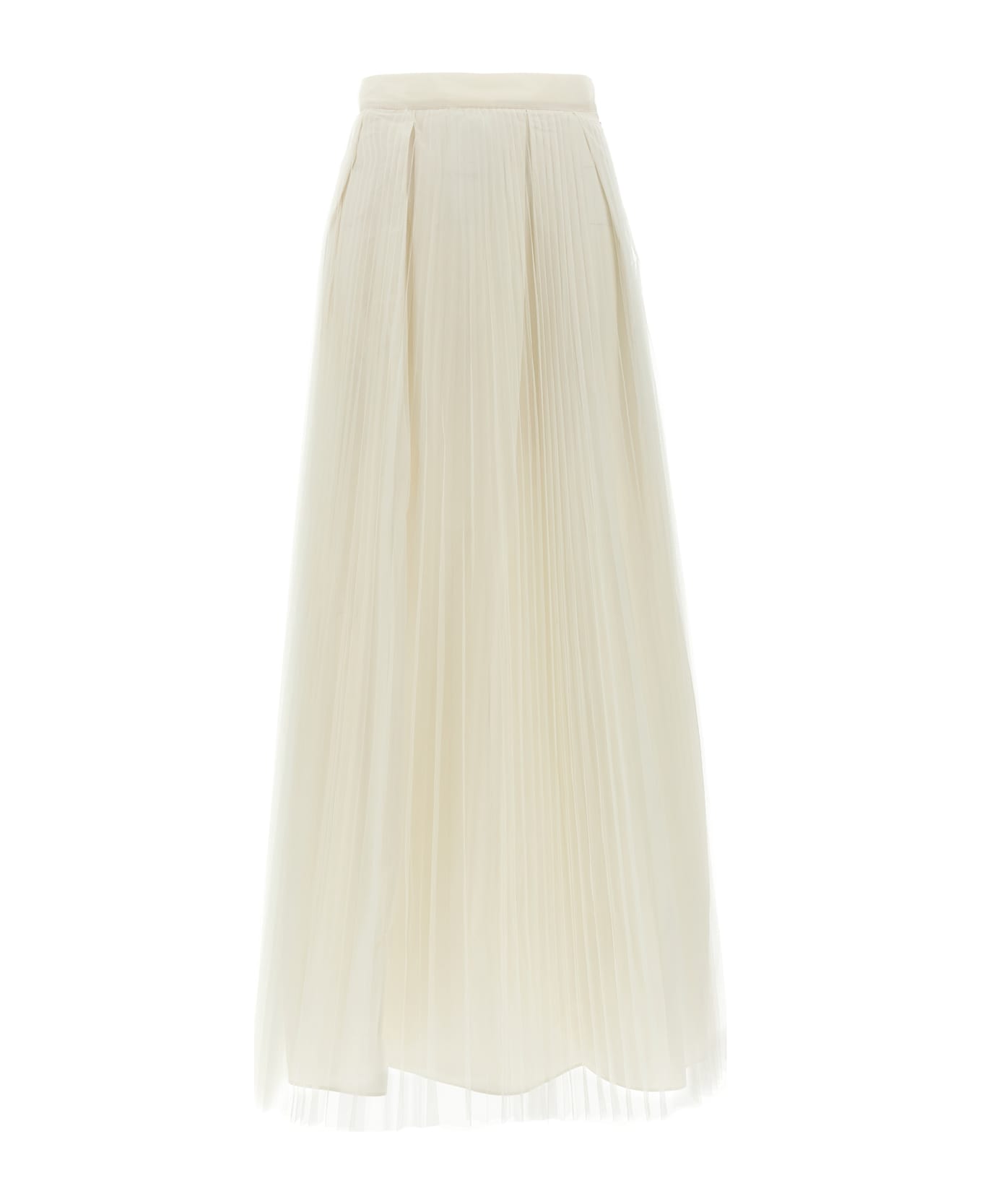 TwinSet Taffeta Skirt - White