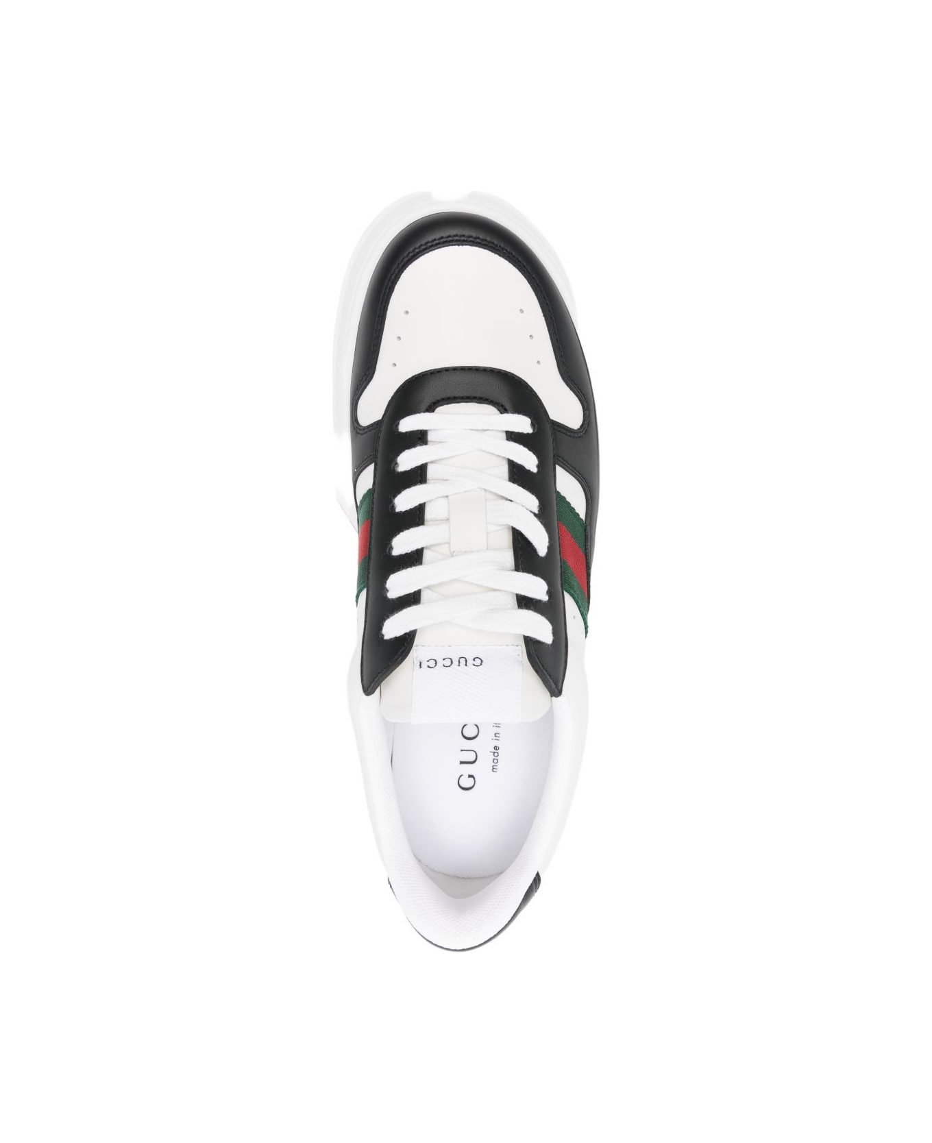 Gucci Chunky B Leather Sneakers - Black