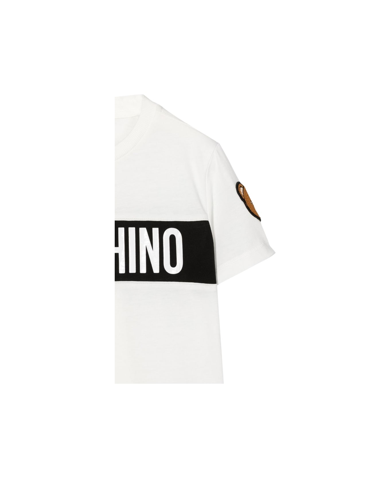 Moschino T-shirt M/c Logo Band - WHITE