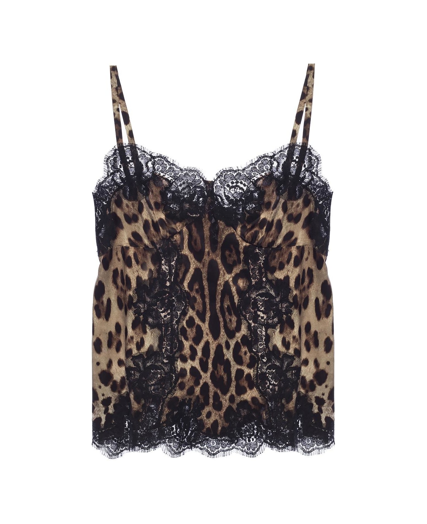 Dolce & Gabbana Lace-trimmed Top