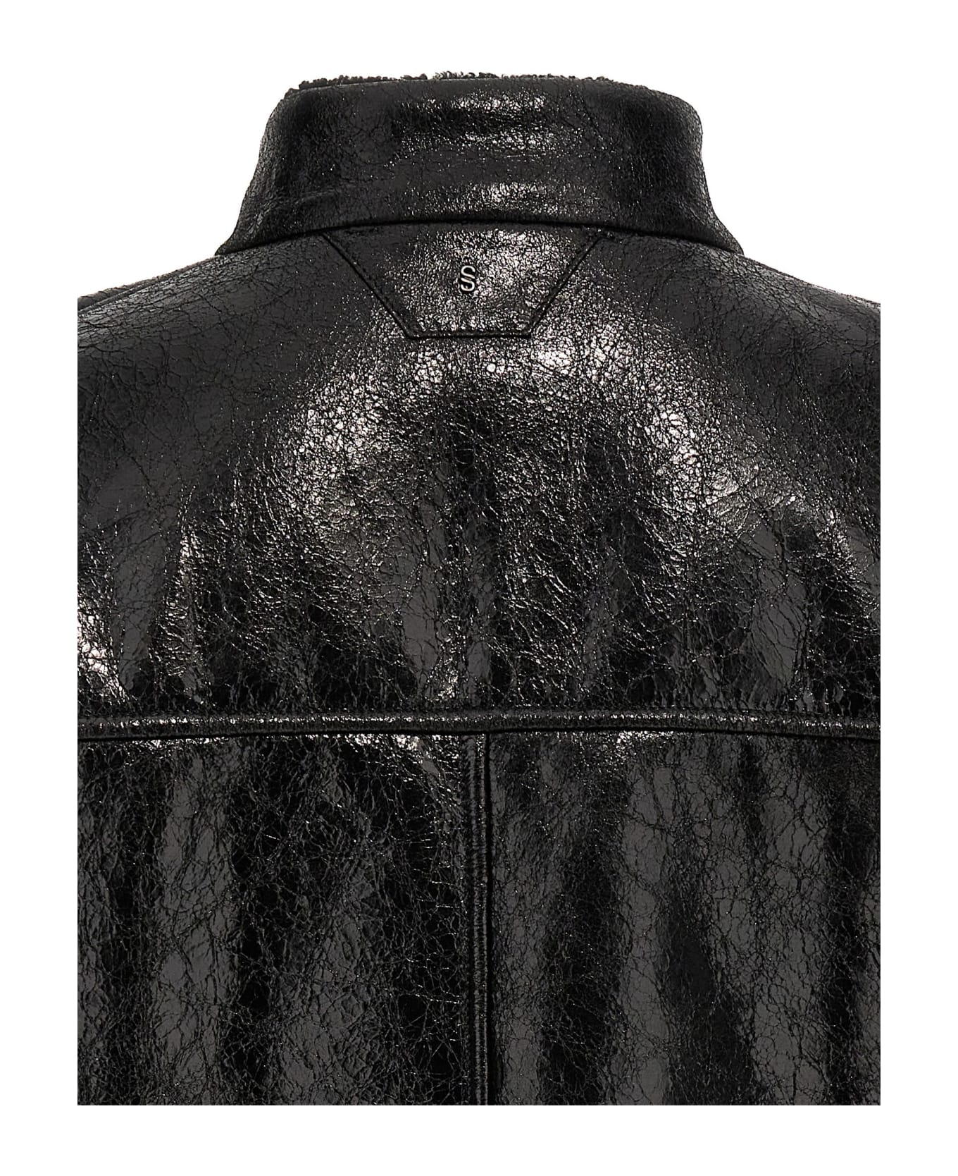 Salvatore Santoro Craclè Leather Jacket - Black  