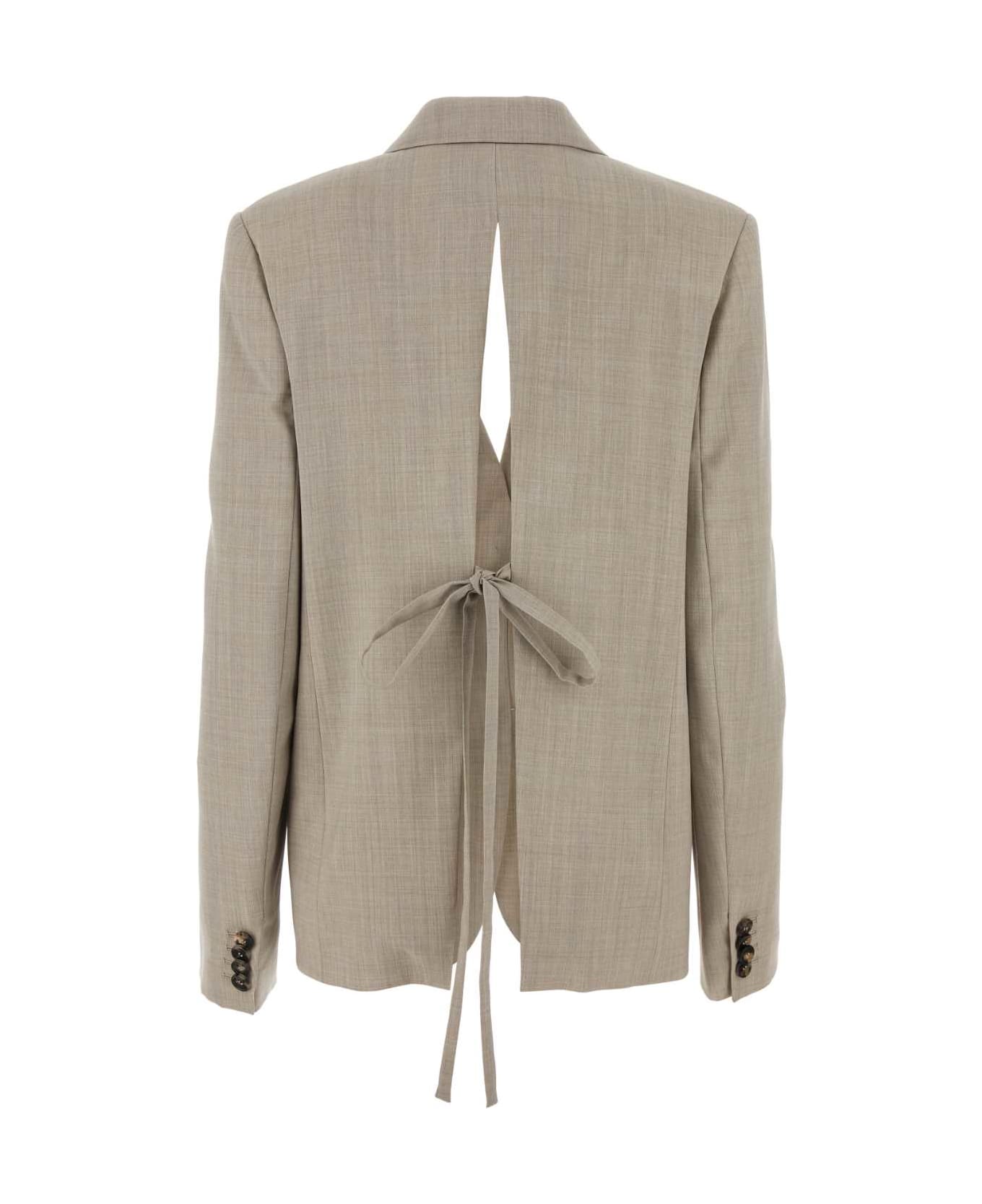 Loewe Embroidered Wool Blazer - LIGHTBEIGEMELANGE ジャケット