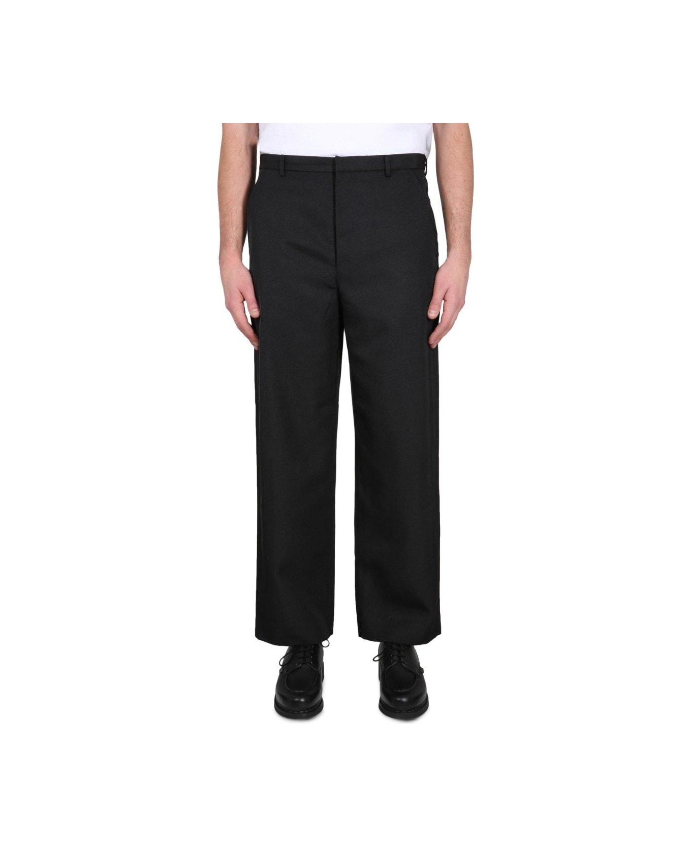 Acne Studios Cropped Pants - BLACK