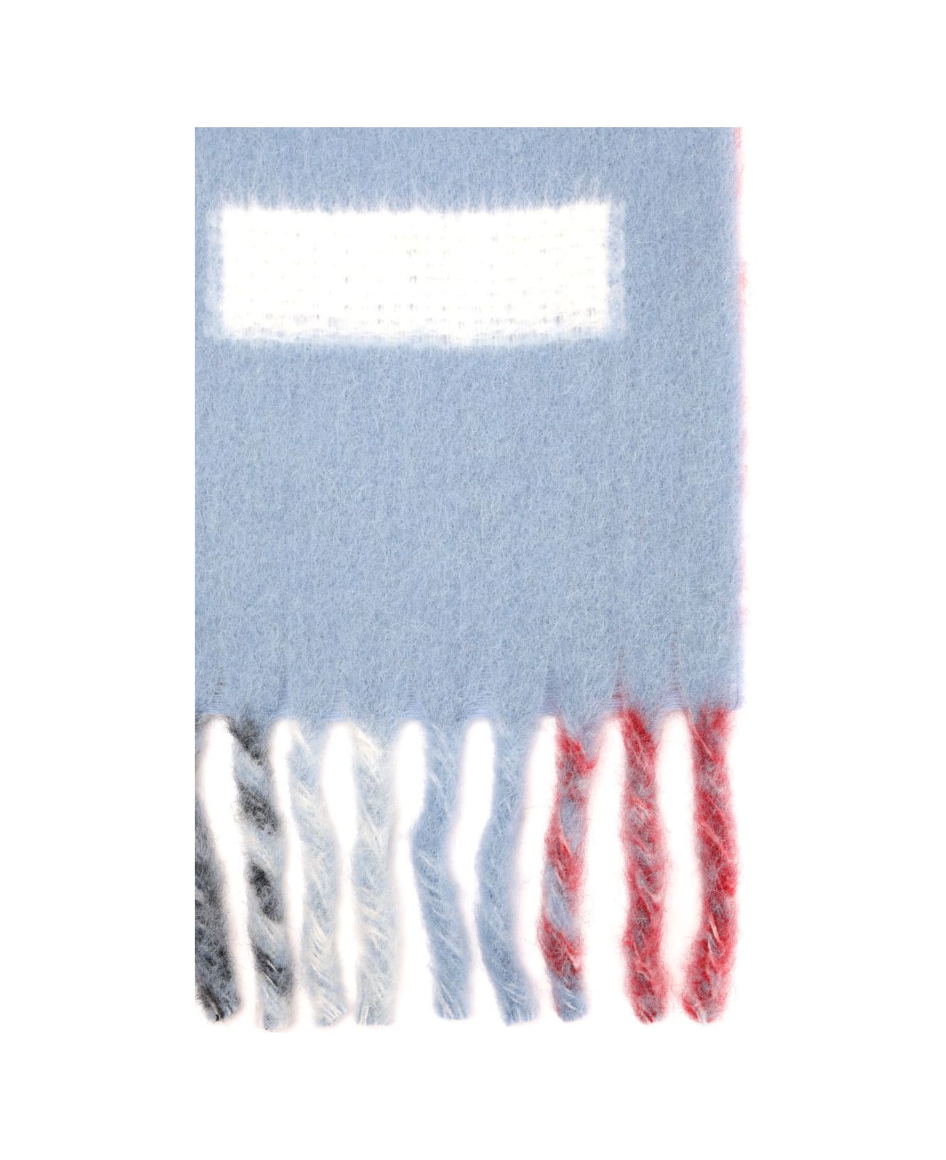 Marni Alpaca And Mohair Scarf - BLUELILAC