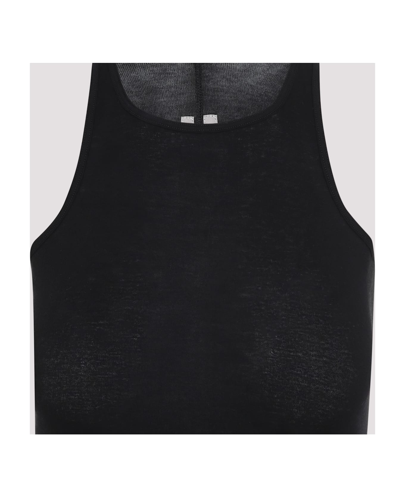 Rick Owens Ribbed Tank Top - Black