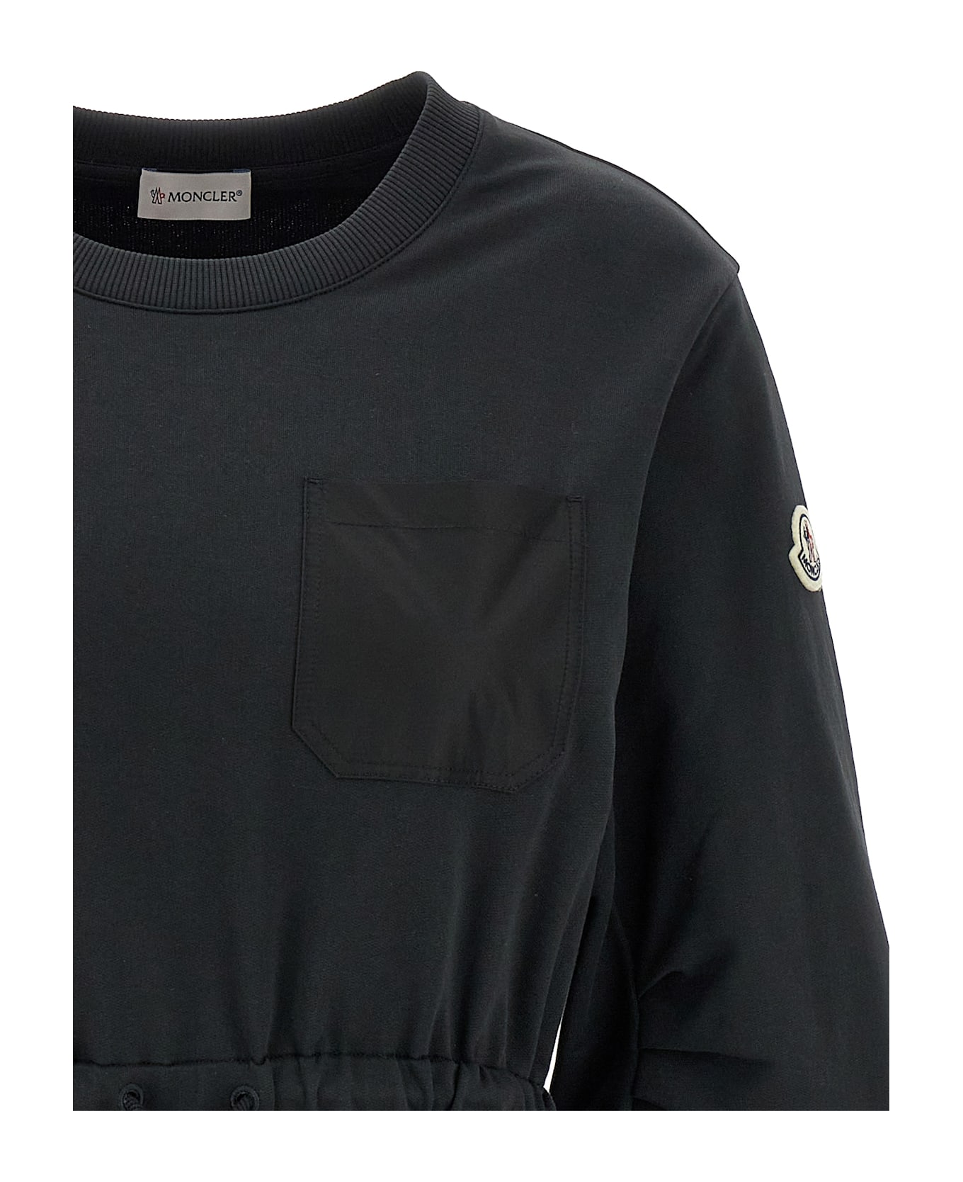 Moncler Two-material Dress - Black  