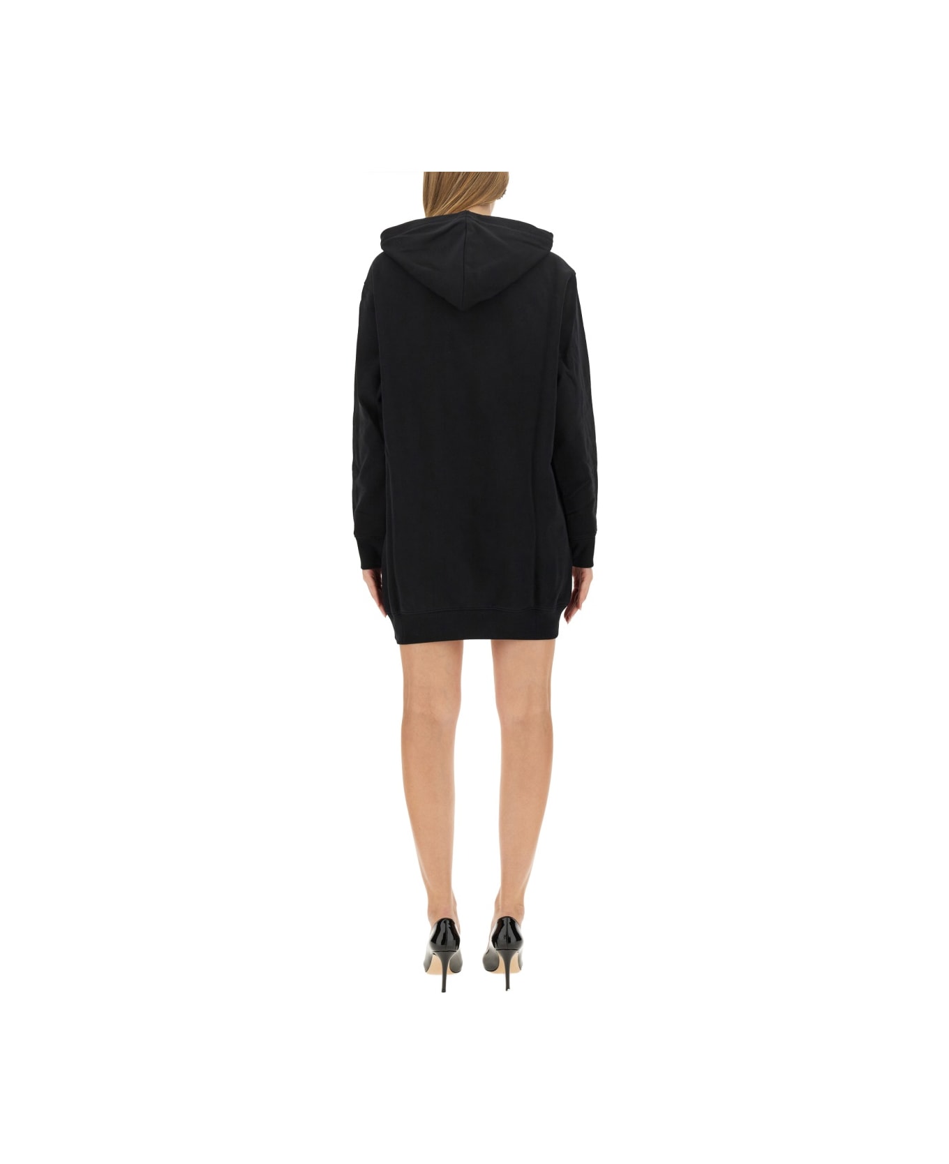 Moschino Sweatshirt Dress - BLACK