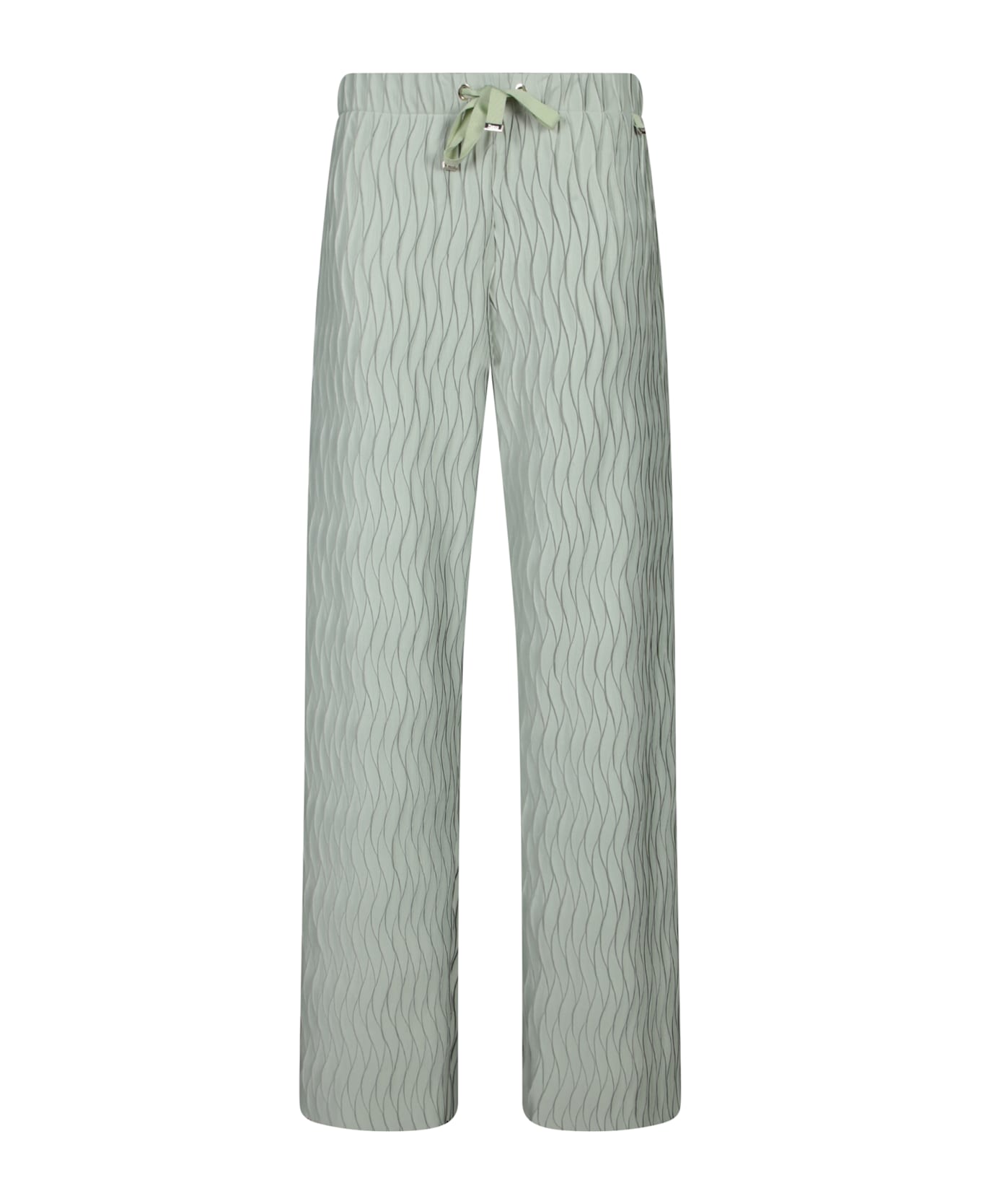Herno Embossed Green Jersey Pants - Green