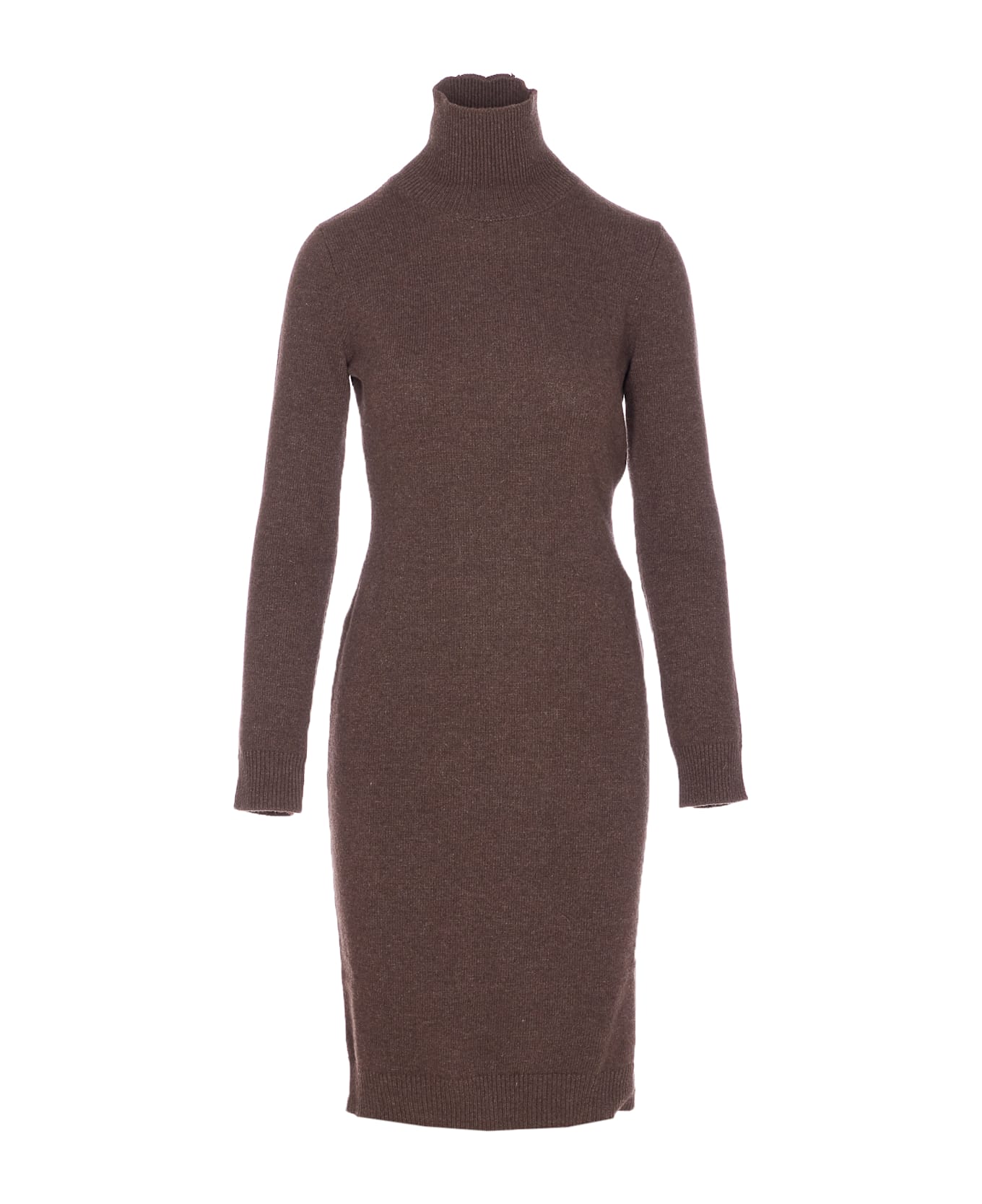 MM6 Maison Margiela Knitted Dress - BROWN
