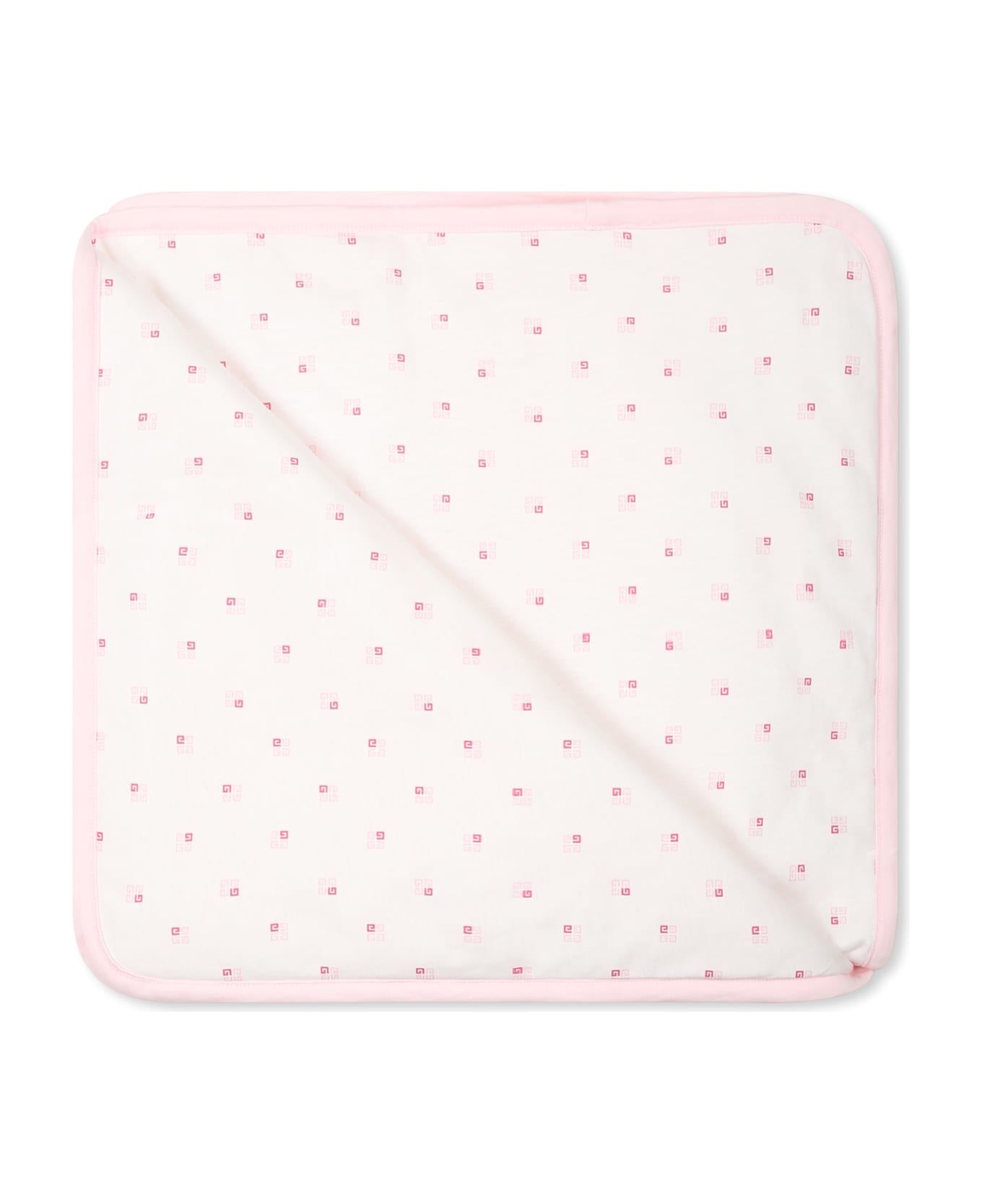 Givenchy Pink Blanket For Baby Girl With Logo - Pink