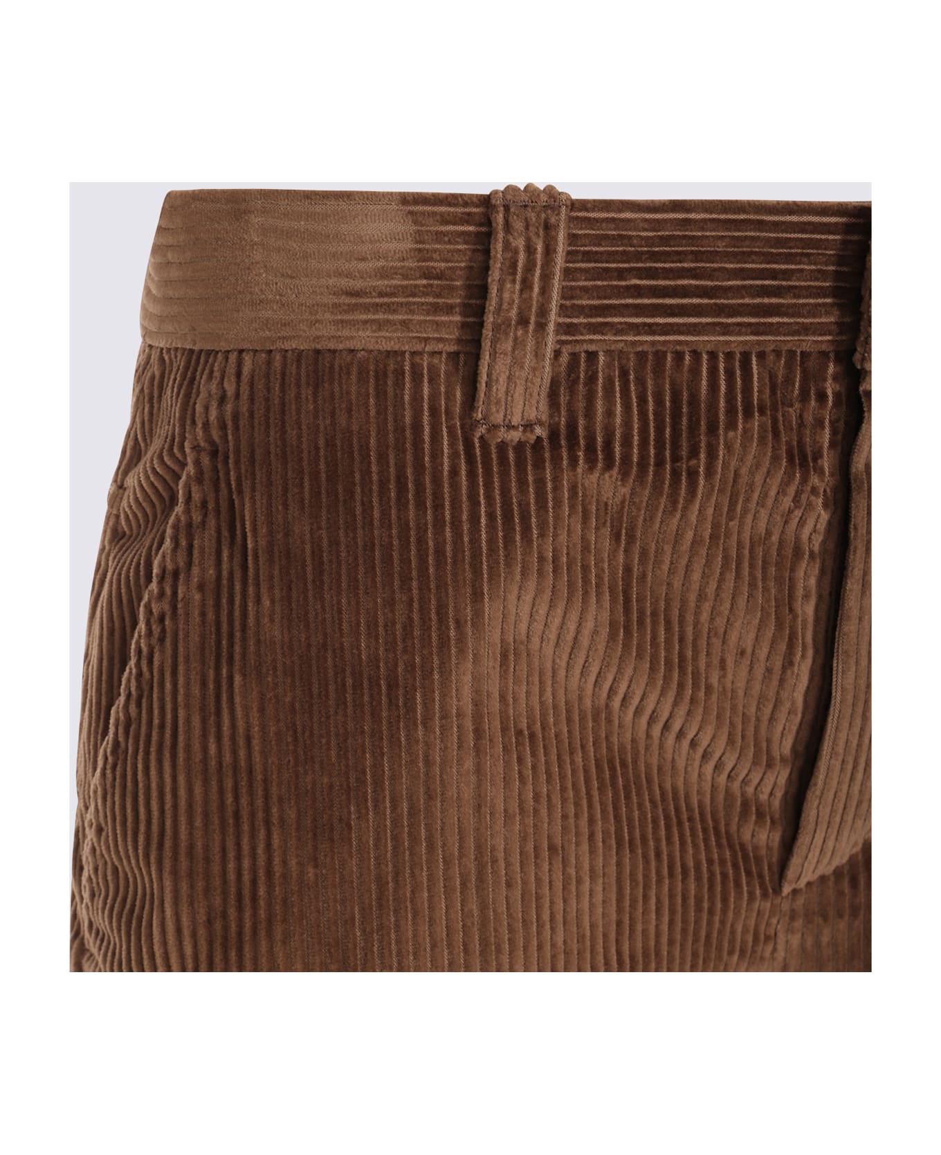 Brunello Cucinelli Brown Cotton Pants - LEGNO