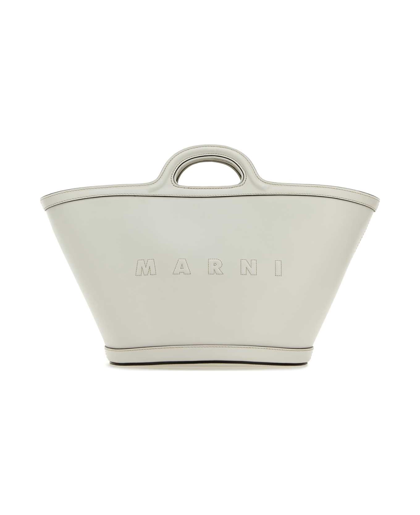 Marni White Leather Small Tropicalia Handbag - 00W05