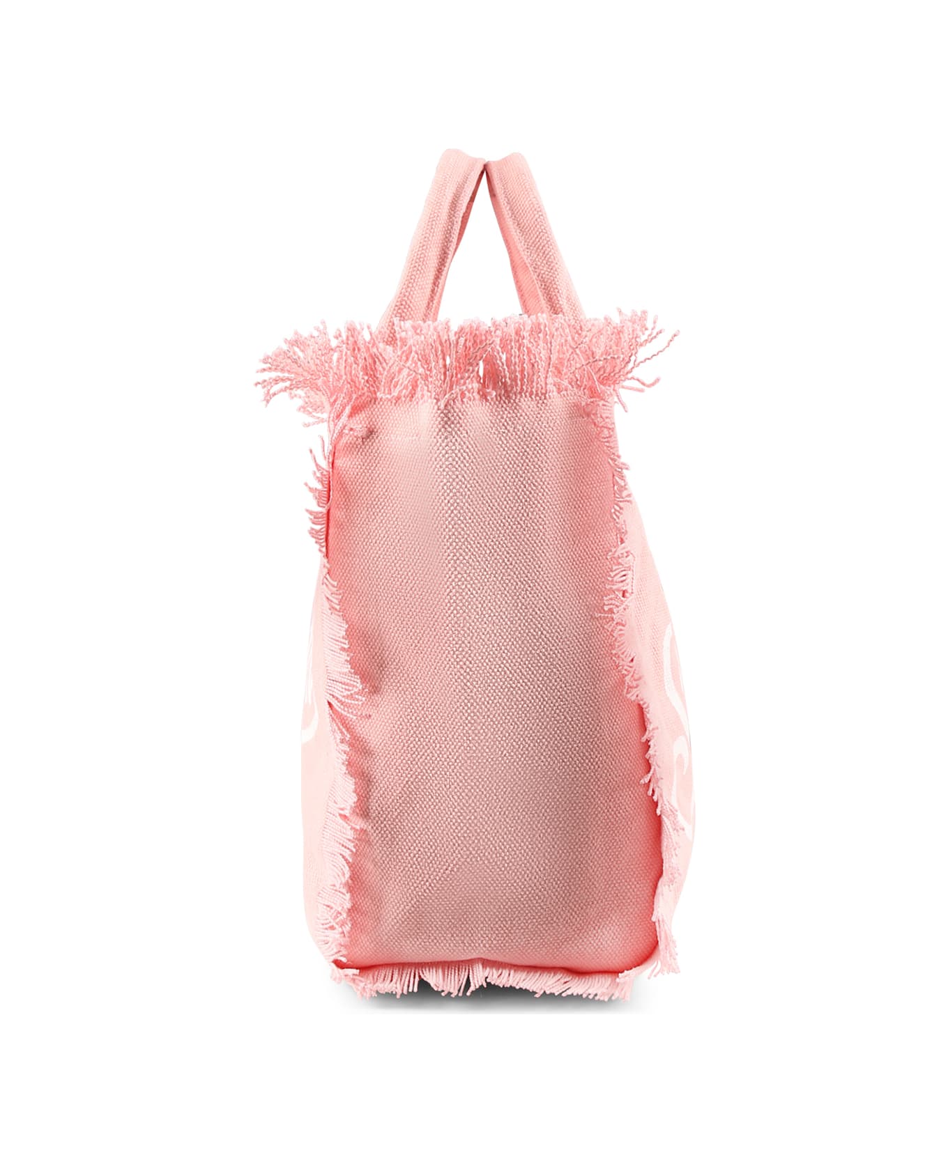 MC2 Saint Barth Pink Beach Bag For Girl With Logo - Pink
