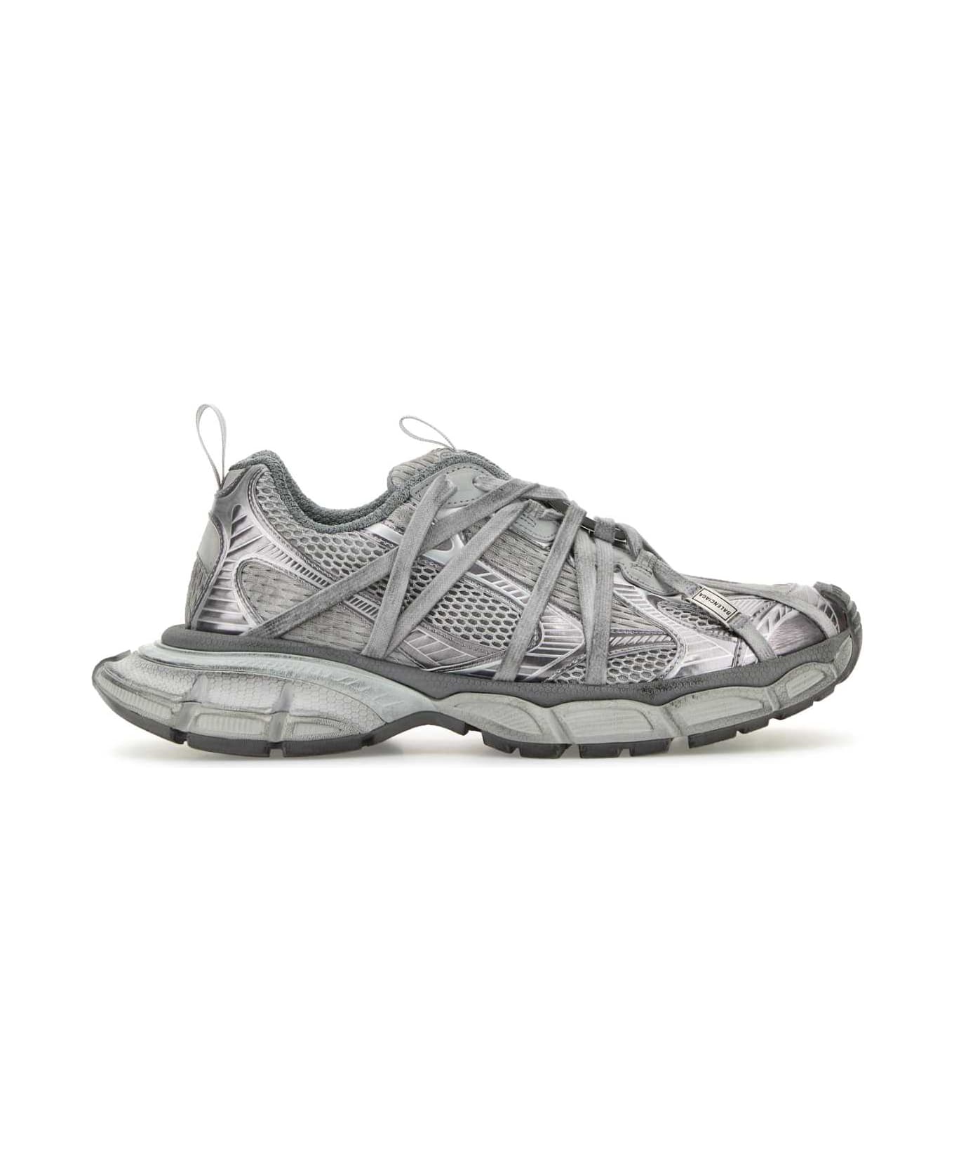 Balenciaga Grey Mesh And Rubber 3xl Extreme Sneakers - GREY MIX
