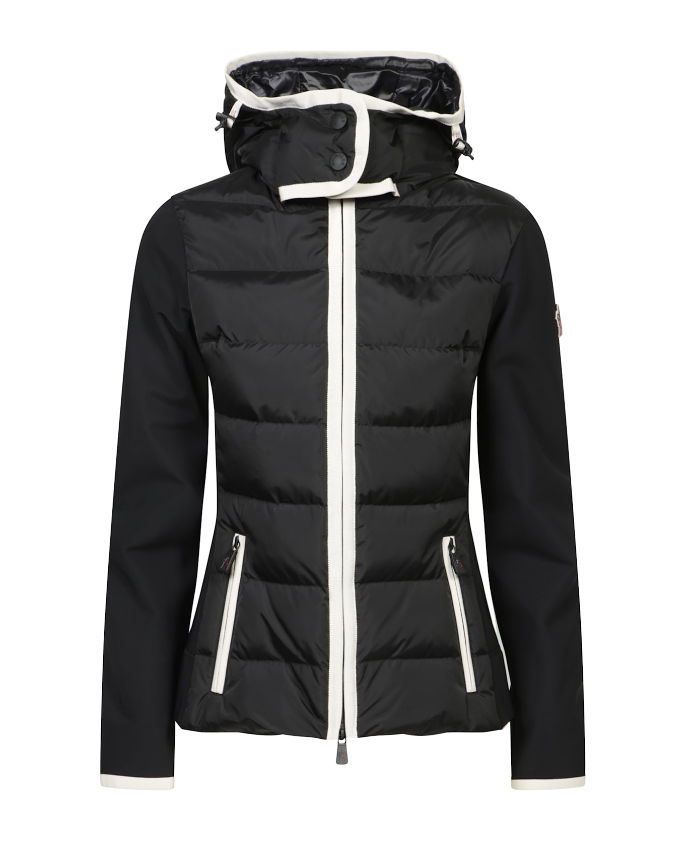 Moncler Grenoble Two-material Hooded Jacket - Black