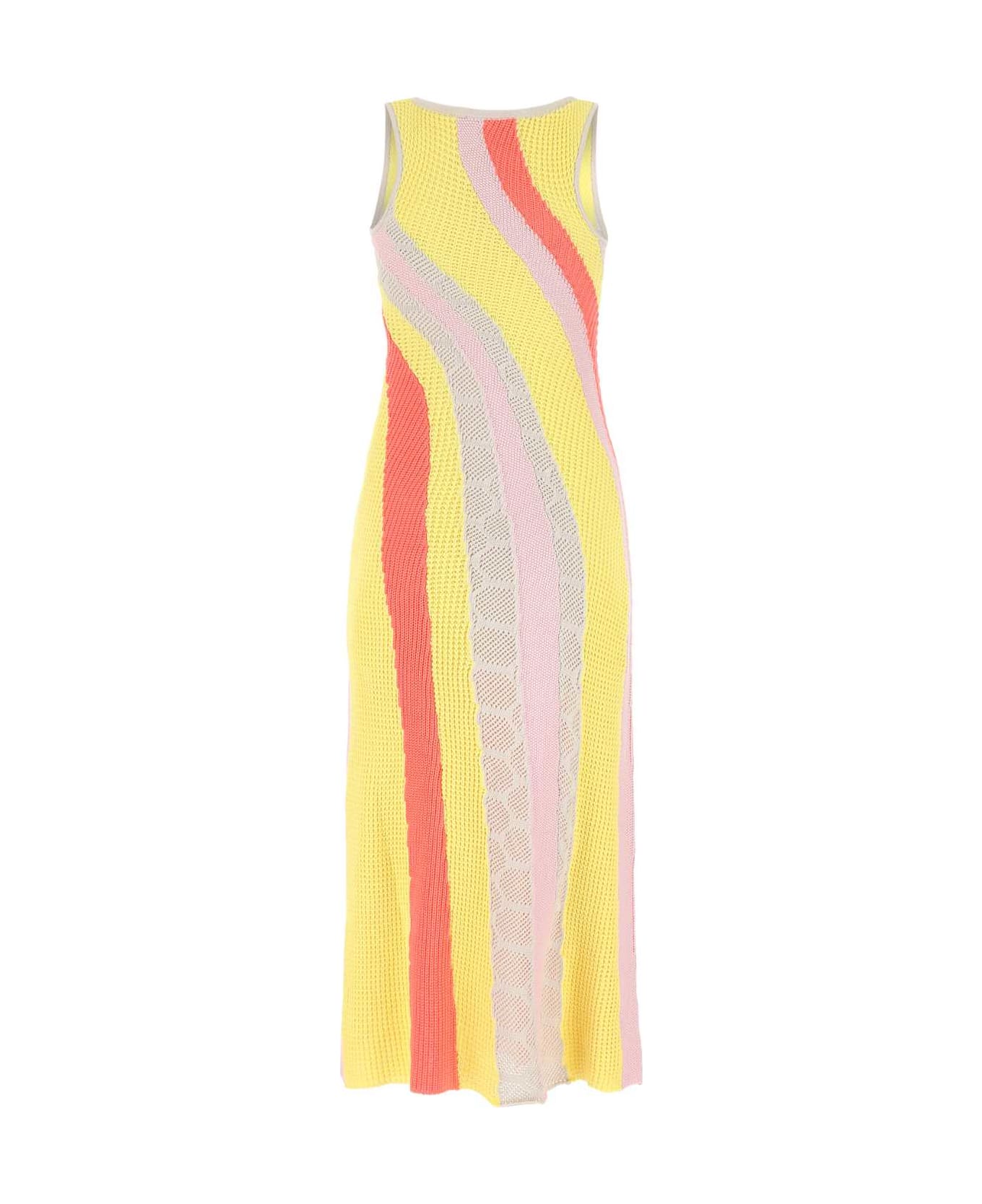 Koché Multicolor Cotton Long-cut Dress - 001F