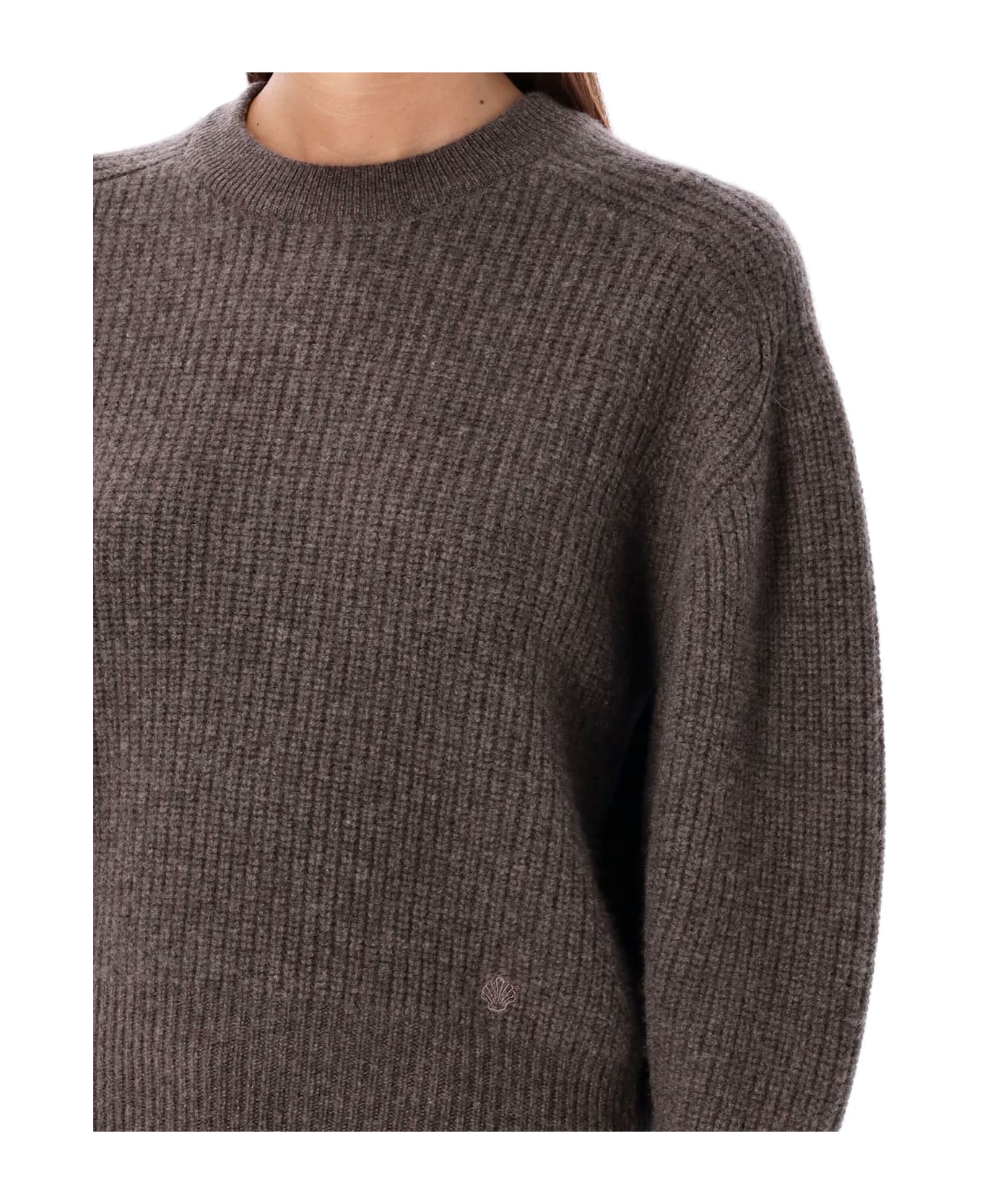 Loulou Studio Marcela Cashmere Sweater - CHOCO