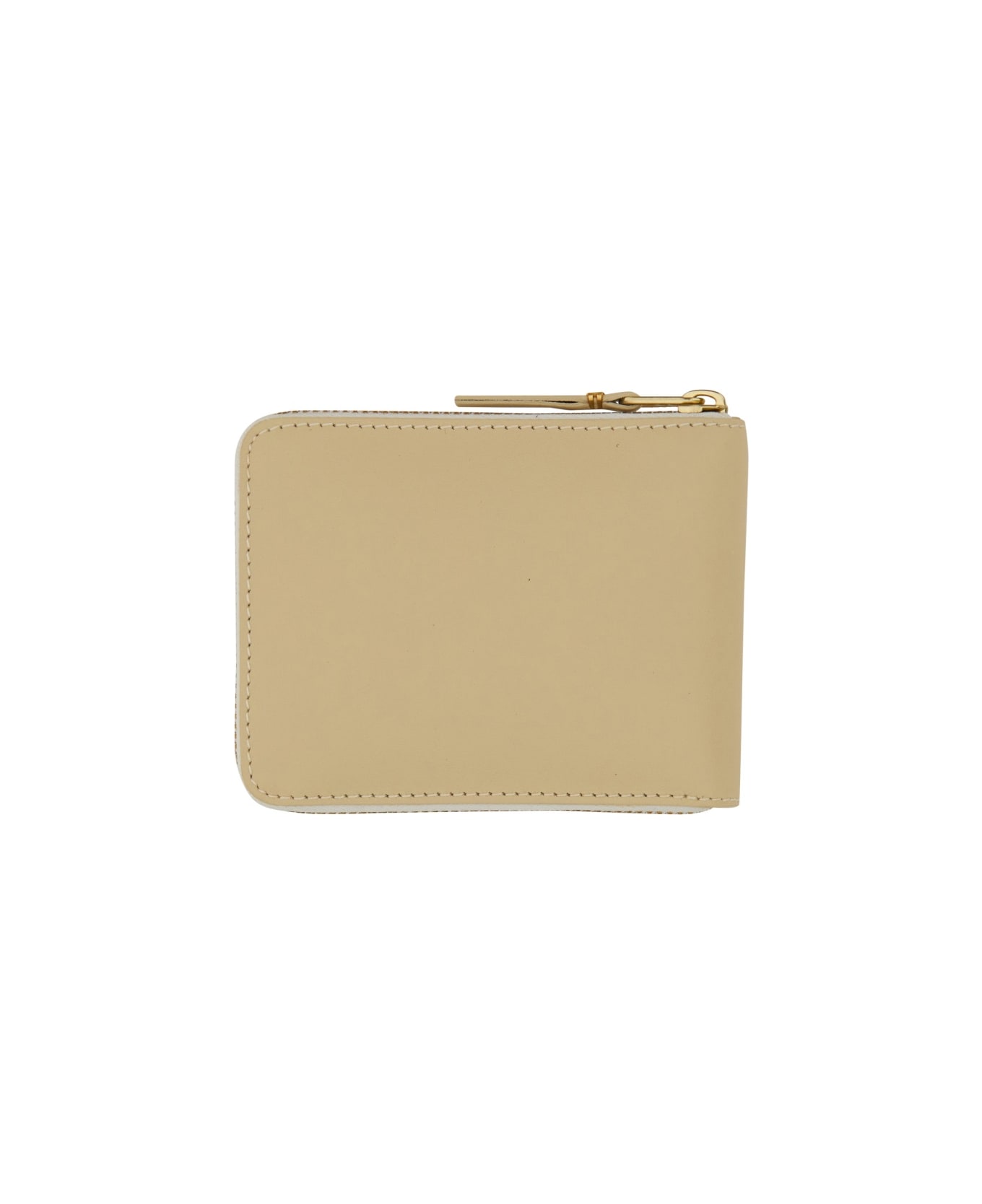 Comme des Garçons Wallet Leather Wallet - IVORY