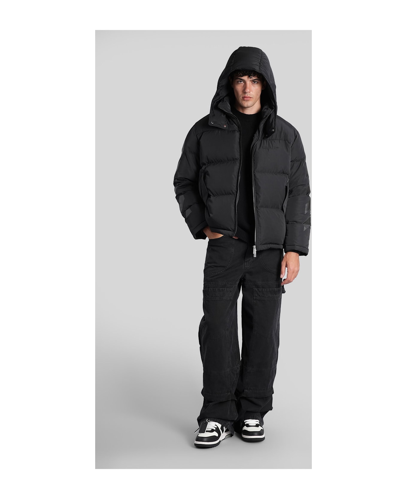 Off-White Puffer In Black Polyester - black