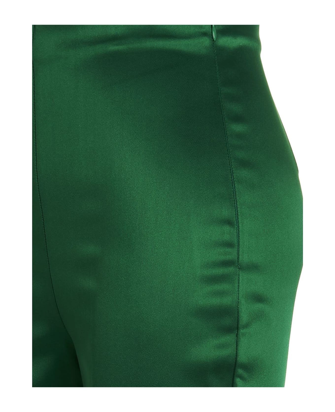 Parosh Satin Trousers - Green