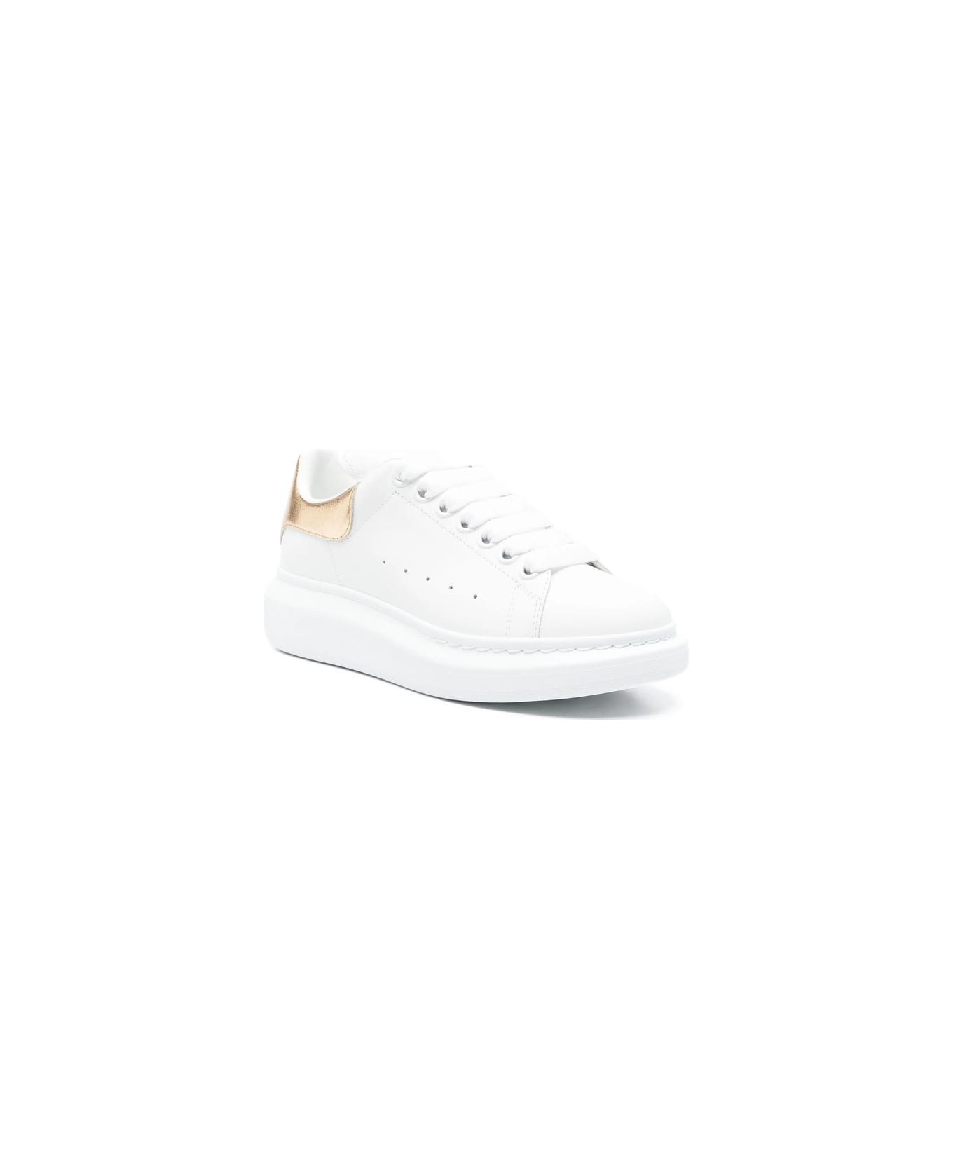 Alexander McQueen Sneakers - WHITE/GOLD