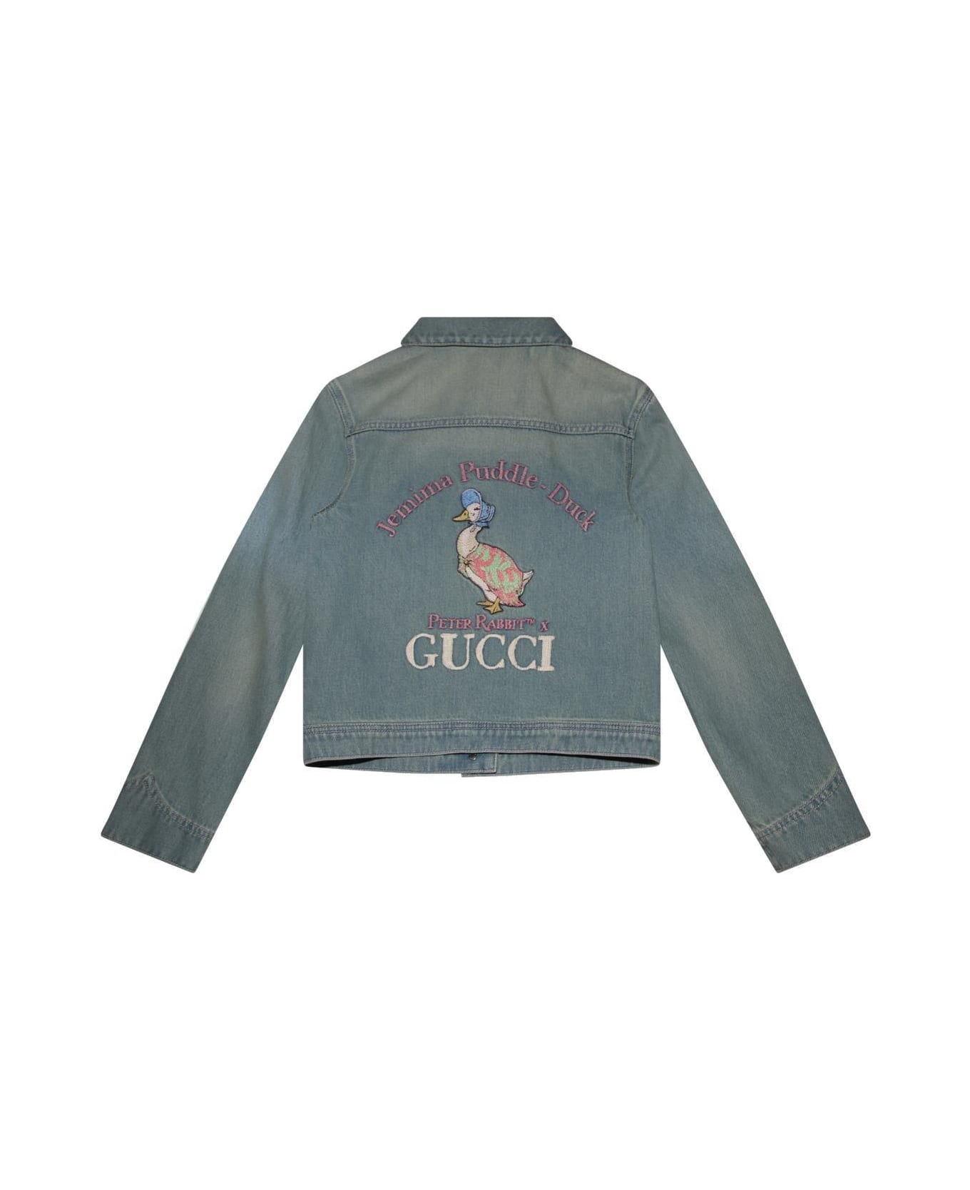 Gucci X Peter Rabbit Long-sleeved Denim Jacket コート＆ジャケット