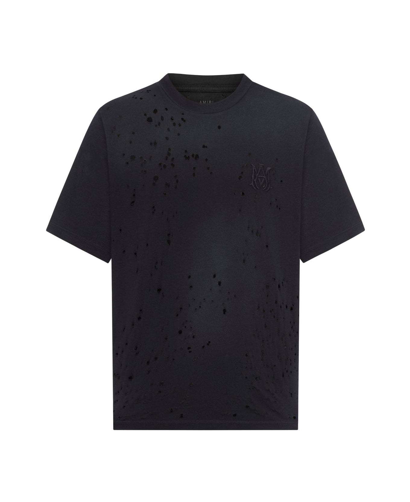 AMIRI Ma Shotgun Embroidered T-shirt - Black