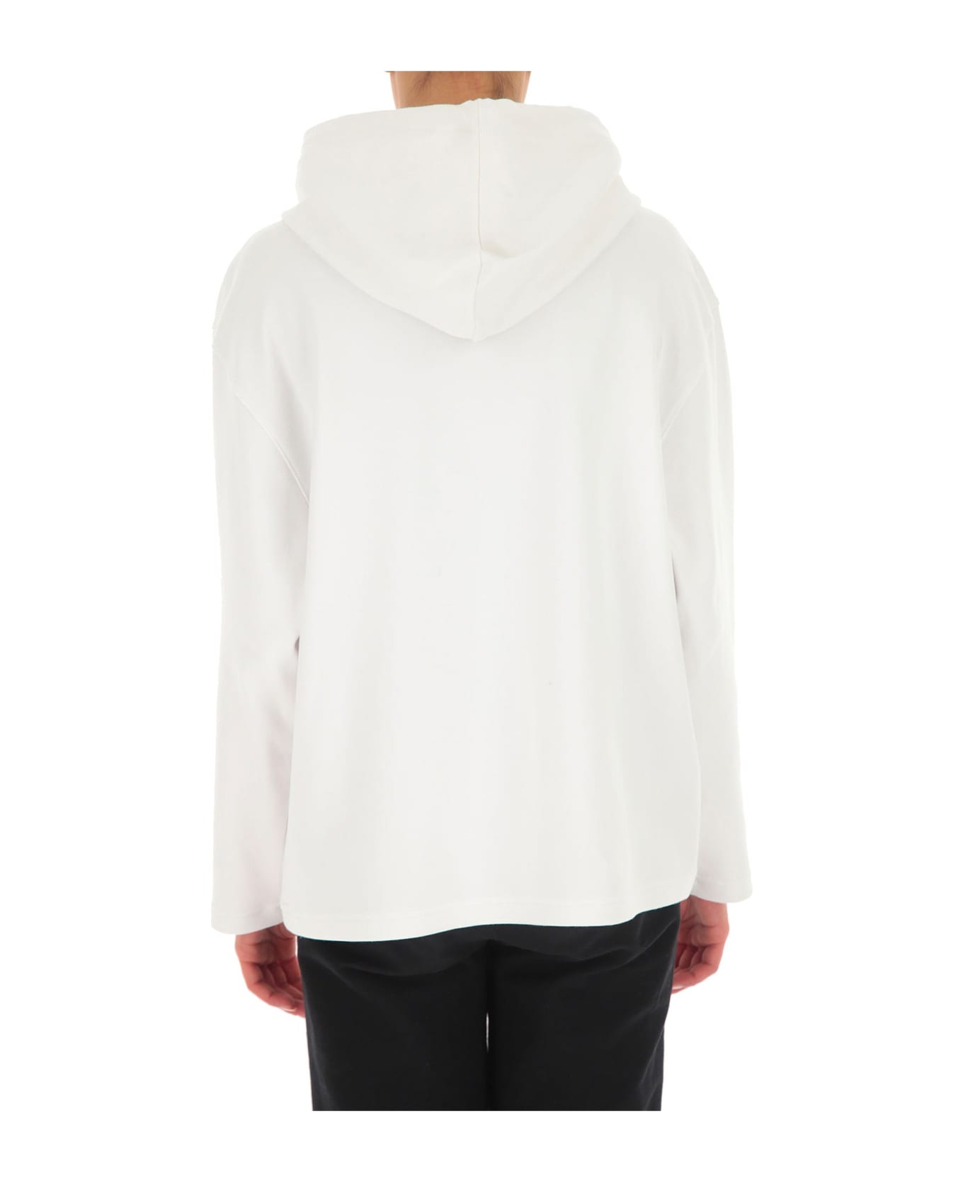 Moschino Couture Logo Hooded Sweatshirt - White