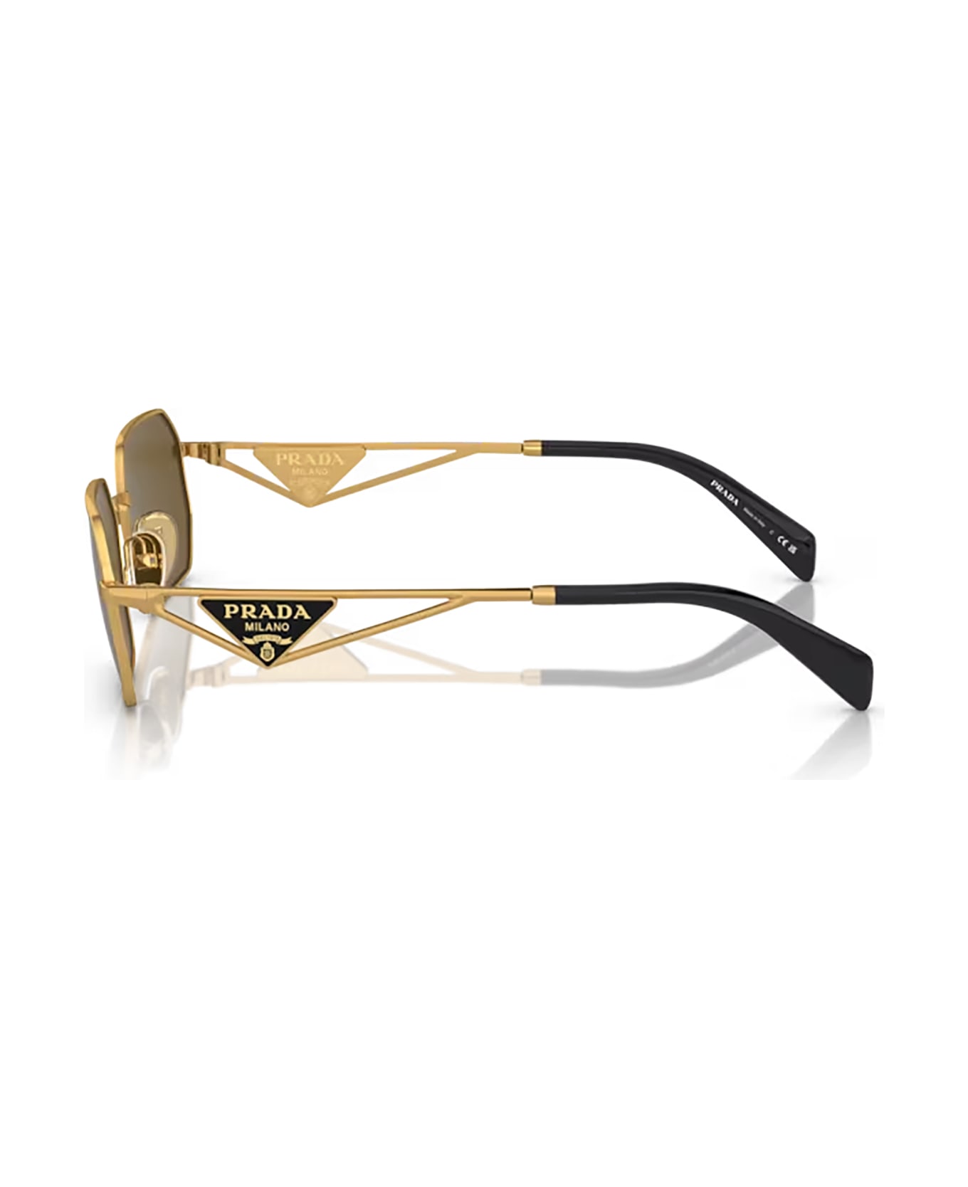 Prada Eyewear Pr A51s Matte Gold Sunglasses - Matte Gold