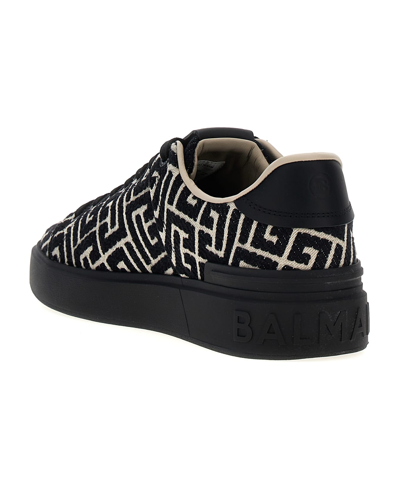 Balmain B-court Sneaker - White/Black