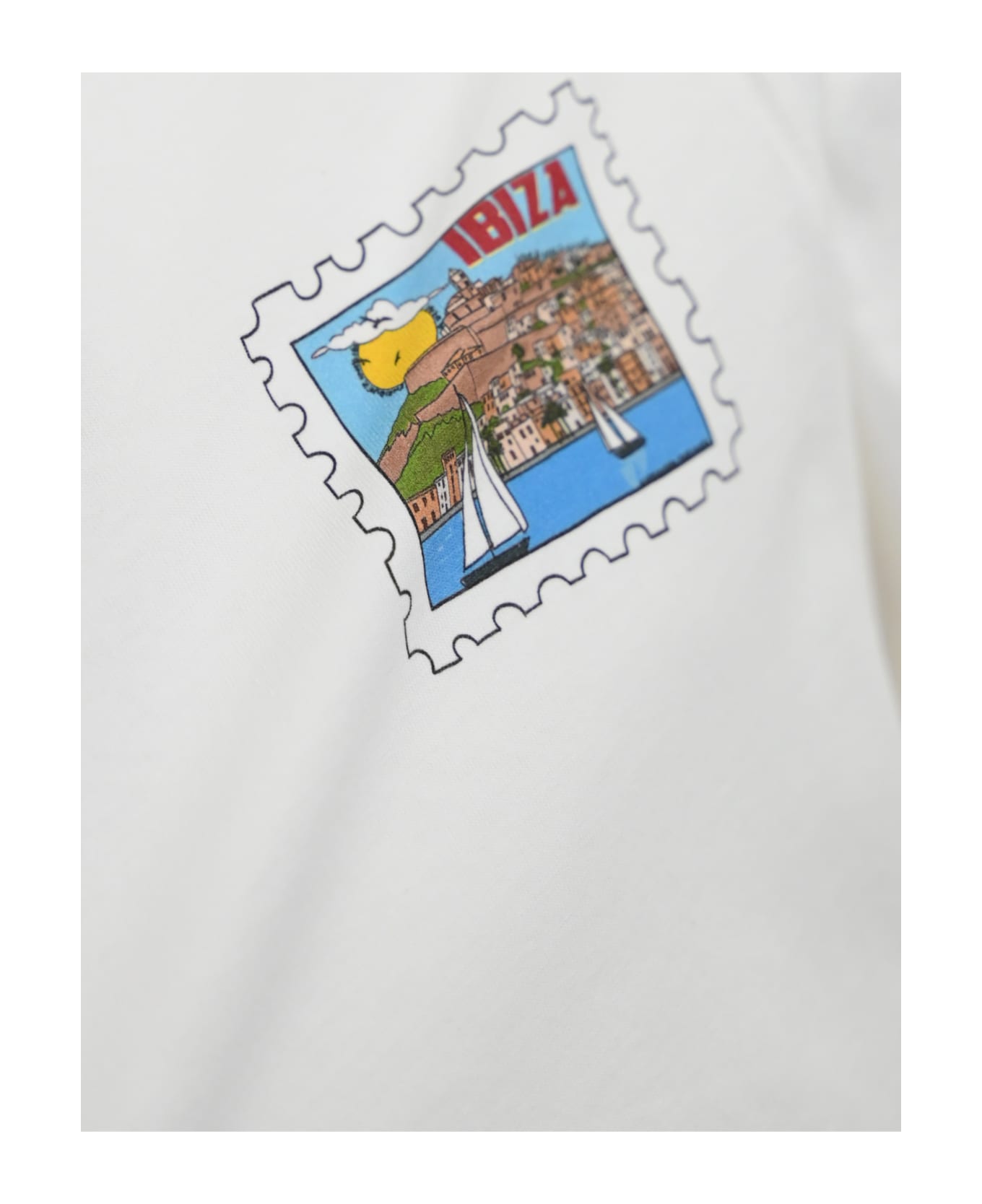 MC2 Saint Barth T-shirt With Ibiza Postcard Print - Bianco
