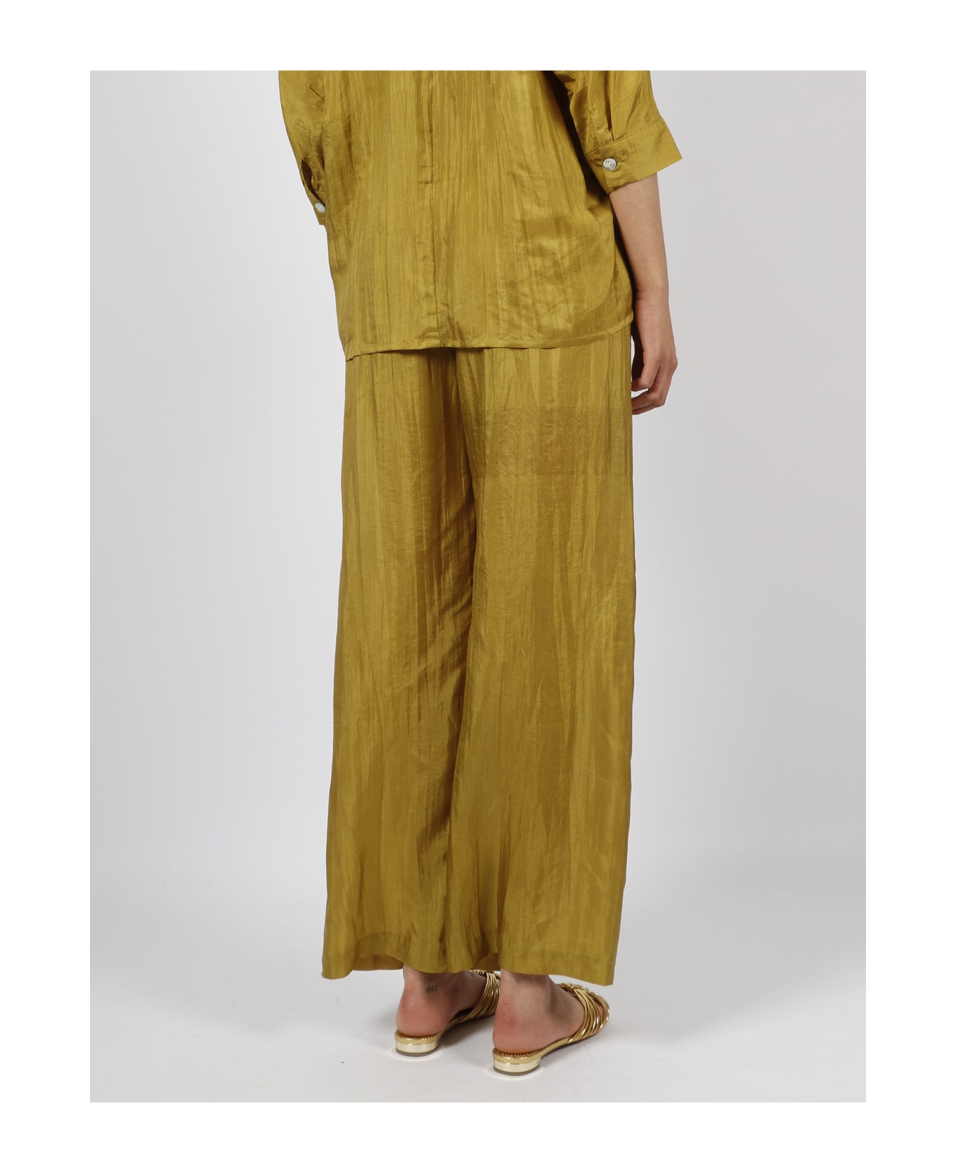 The Rose Ibiza Wide Trousers - Green