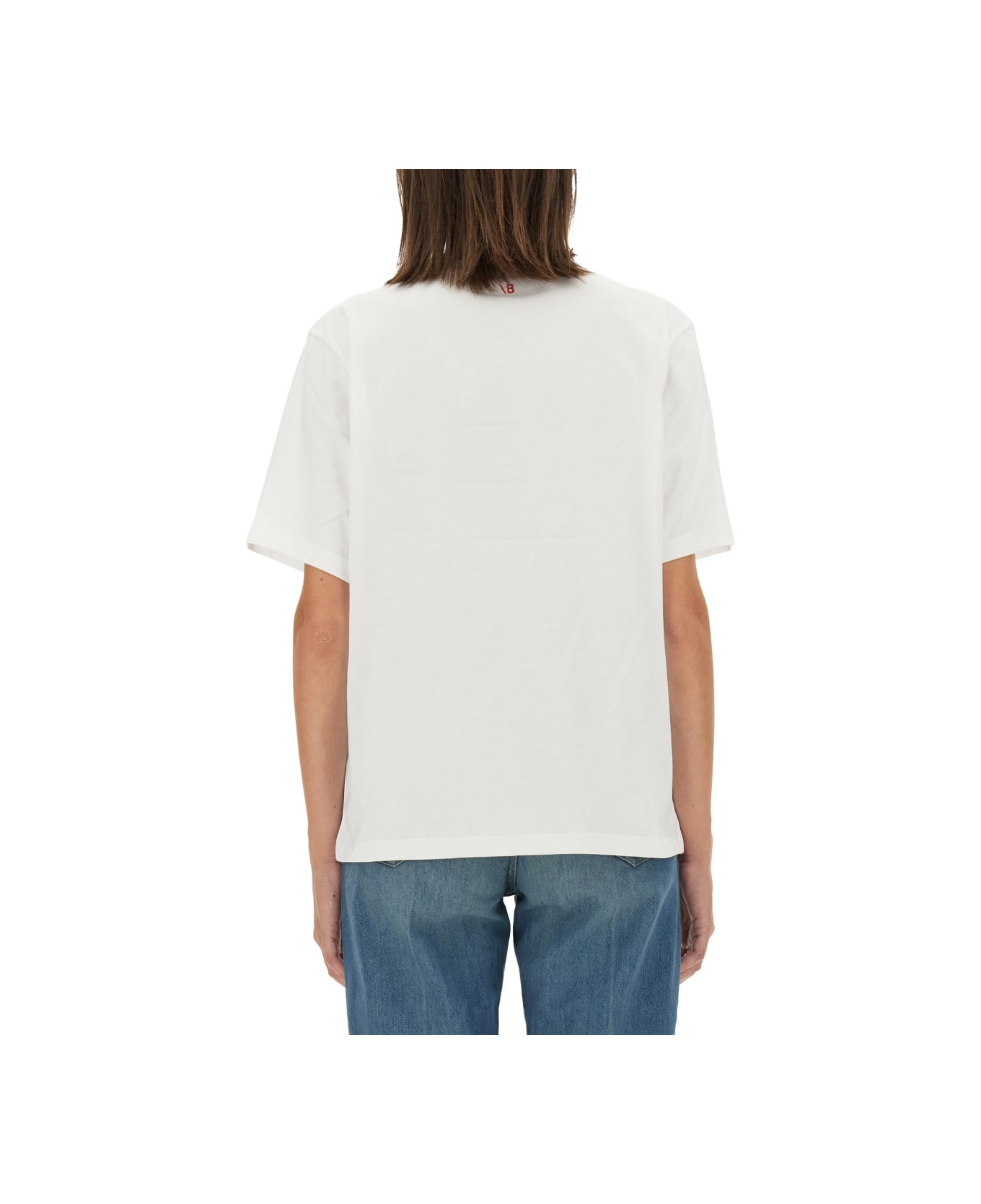 Victoria Beckham T-shirt With Print - WHITE
