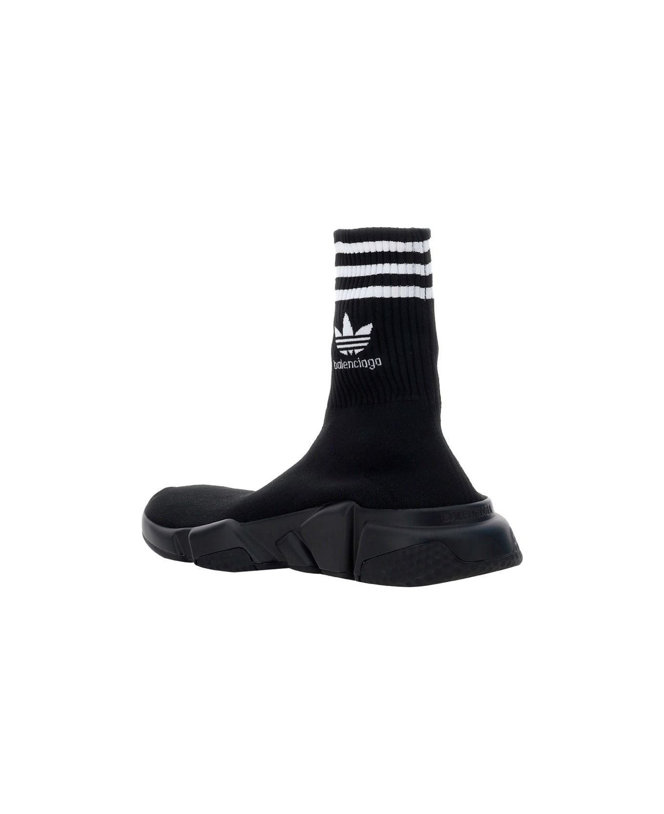 Balenciaga X Adidas -speed Trainers Knitted Sock-sneakers - Black/black/wht Logo