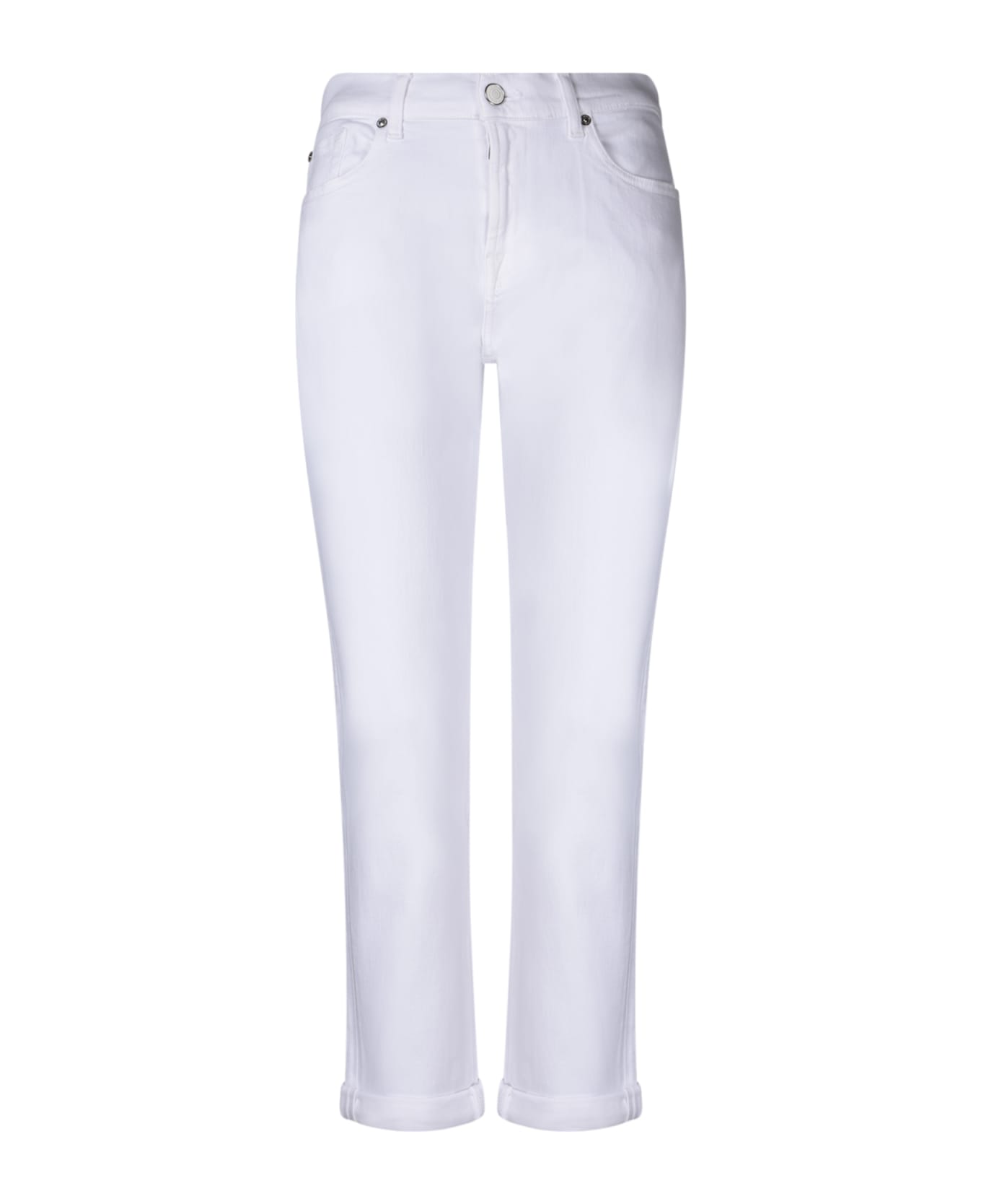 7 For All Mankind Josefina White Jeans By 7 For All Mankind - White