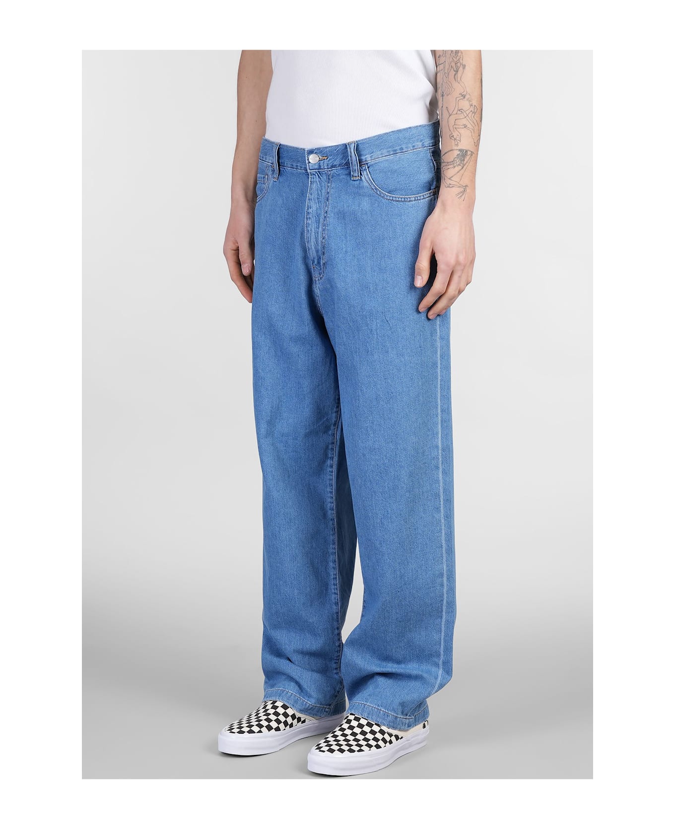 Carhartt Lucas Jeans In Cyan Denim - cyan