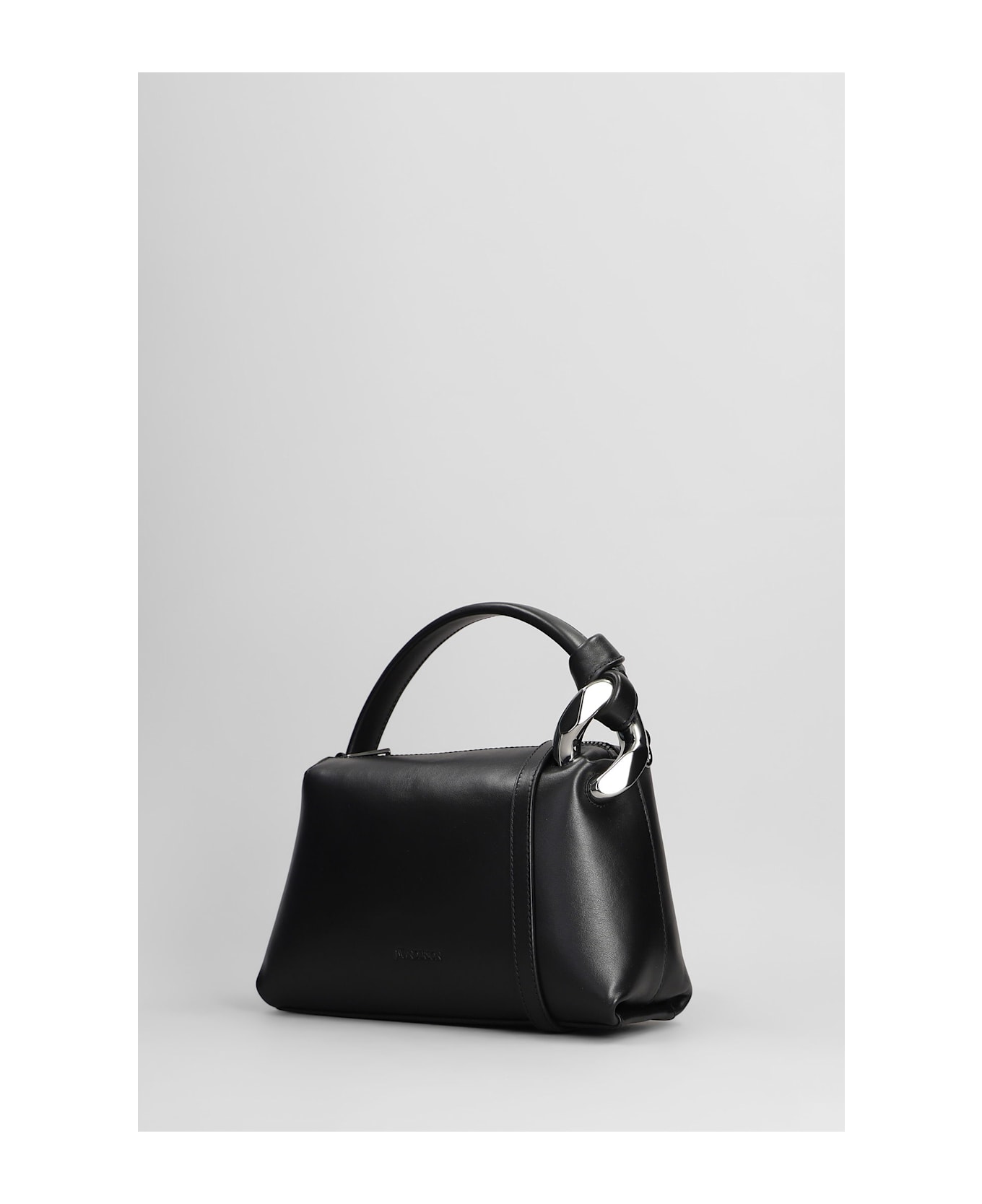 J.W. Anderson Corner Hand Bag In Black Leather - black