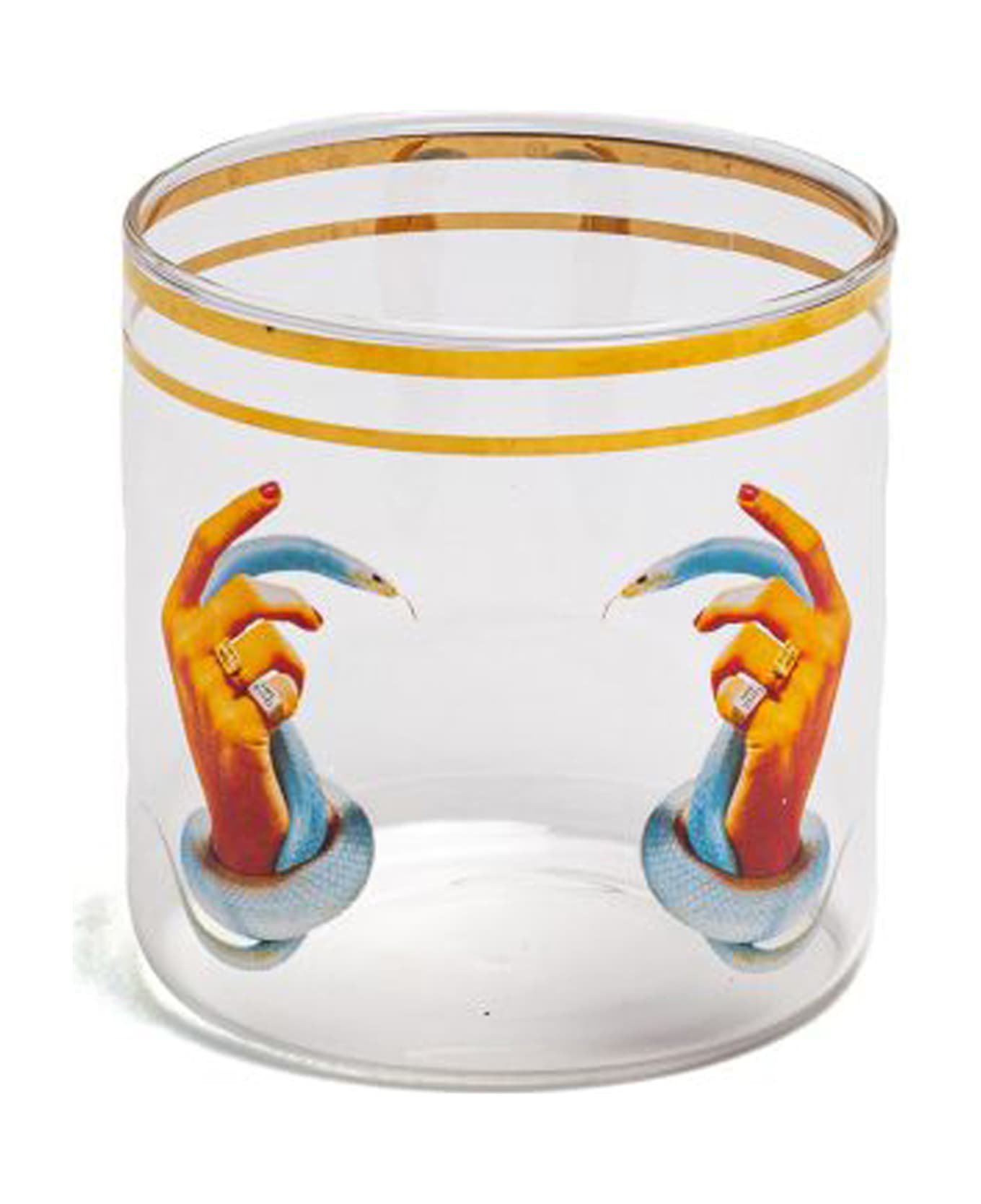 Seletti 'mani Con Serpenti' Glass - Multicolor グラス