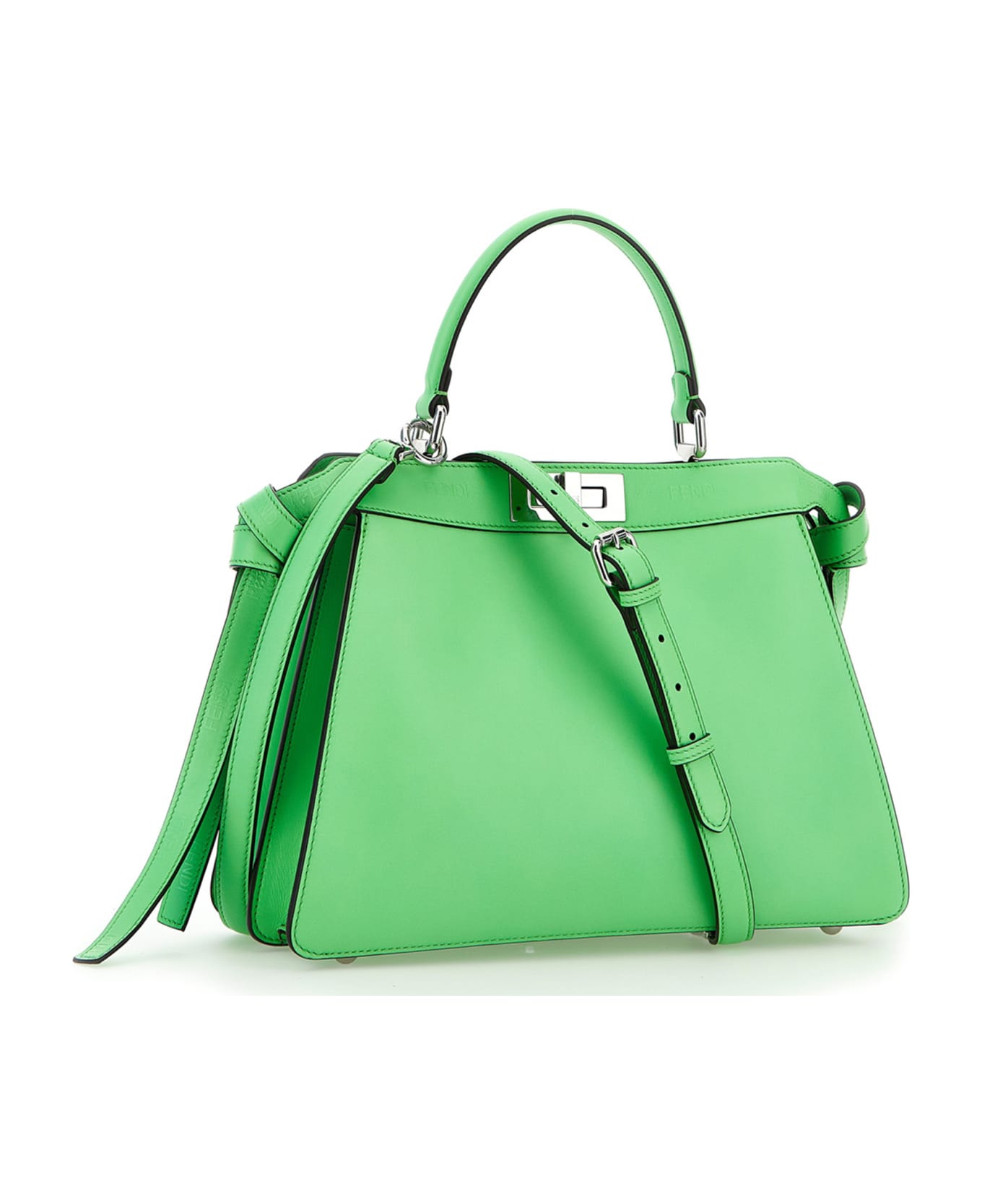 Fendi 'peekaboo Iseeu' Midi Handbag - GREEN