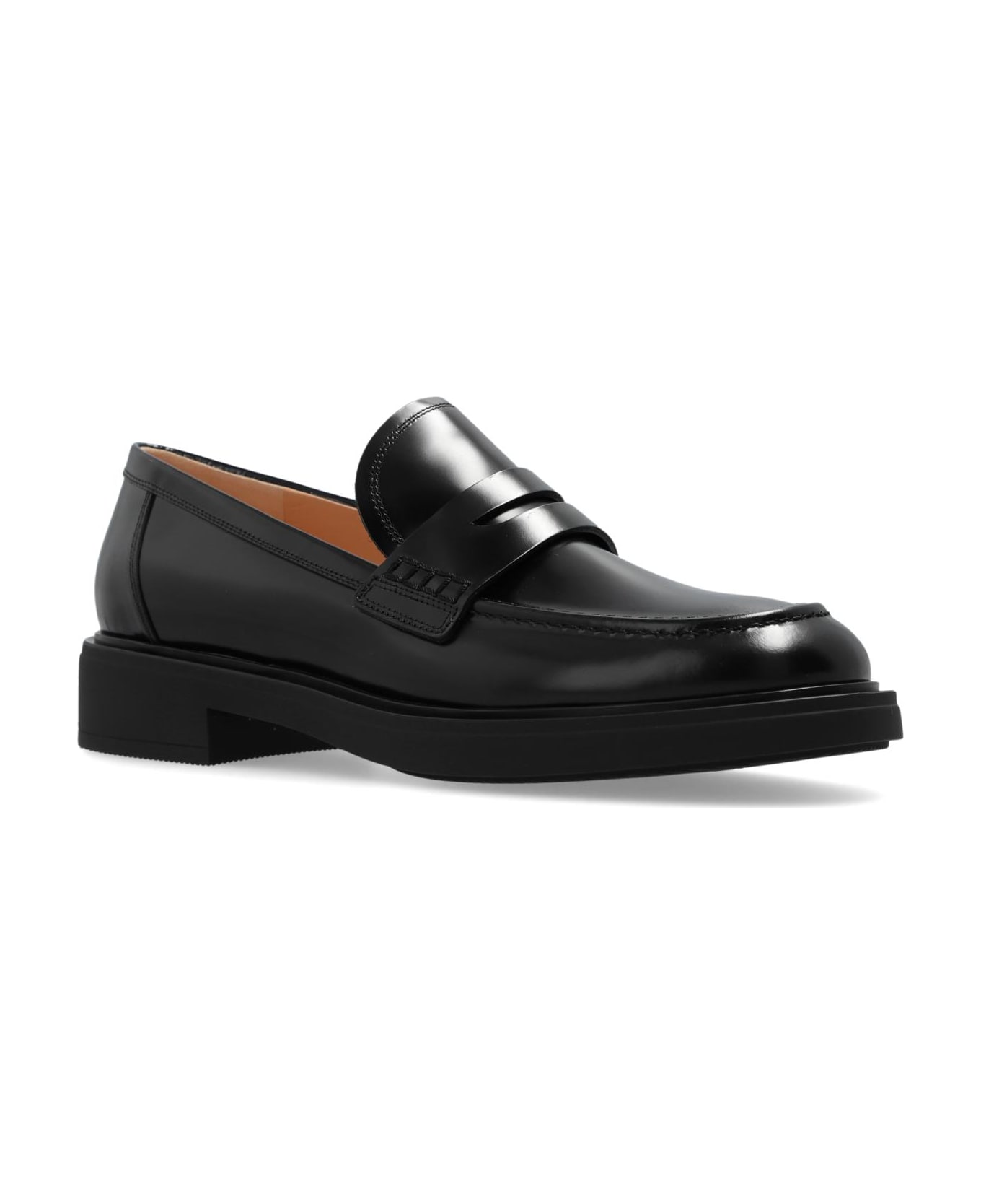 Gianvito Rossi Shoes Harris Type Loafers - Nero