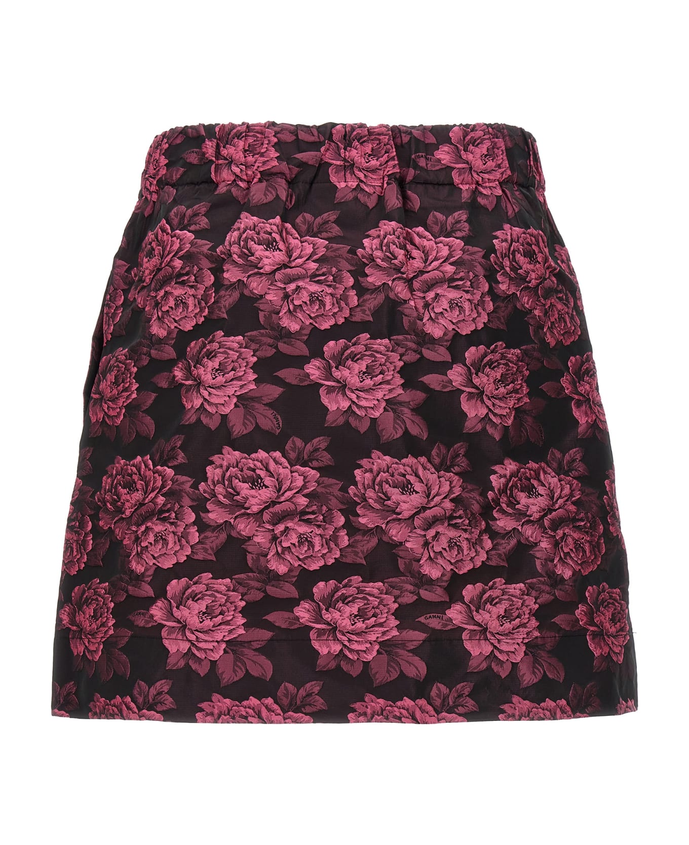 Ganni Floral Jacquard Skirt - Fuchsia スカート