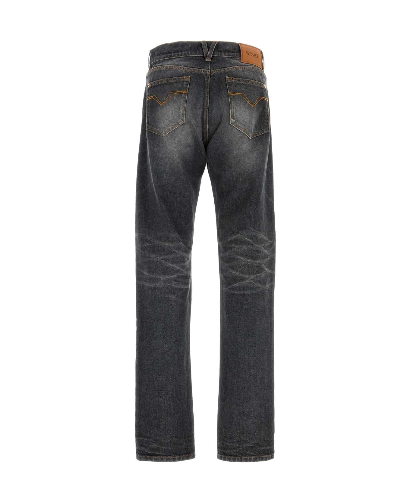 Versace Black Denim Jeans - MEDIUMBLACK