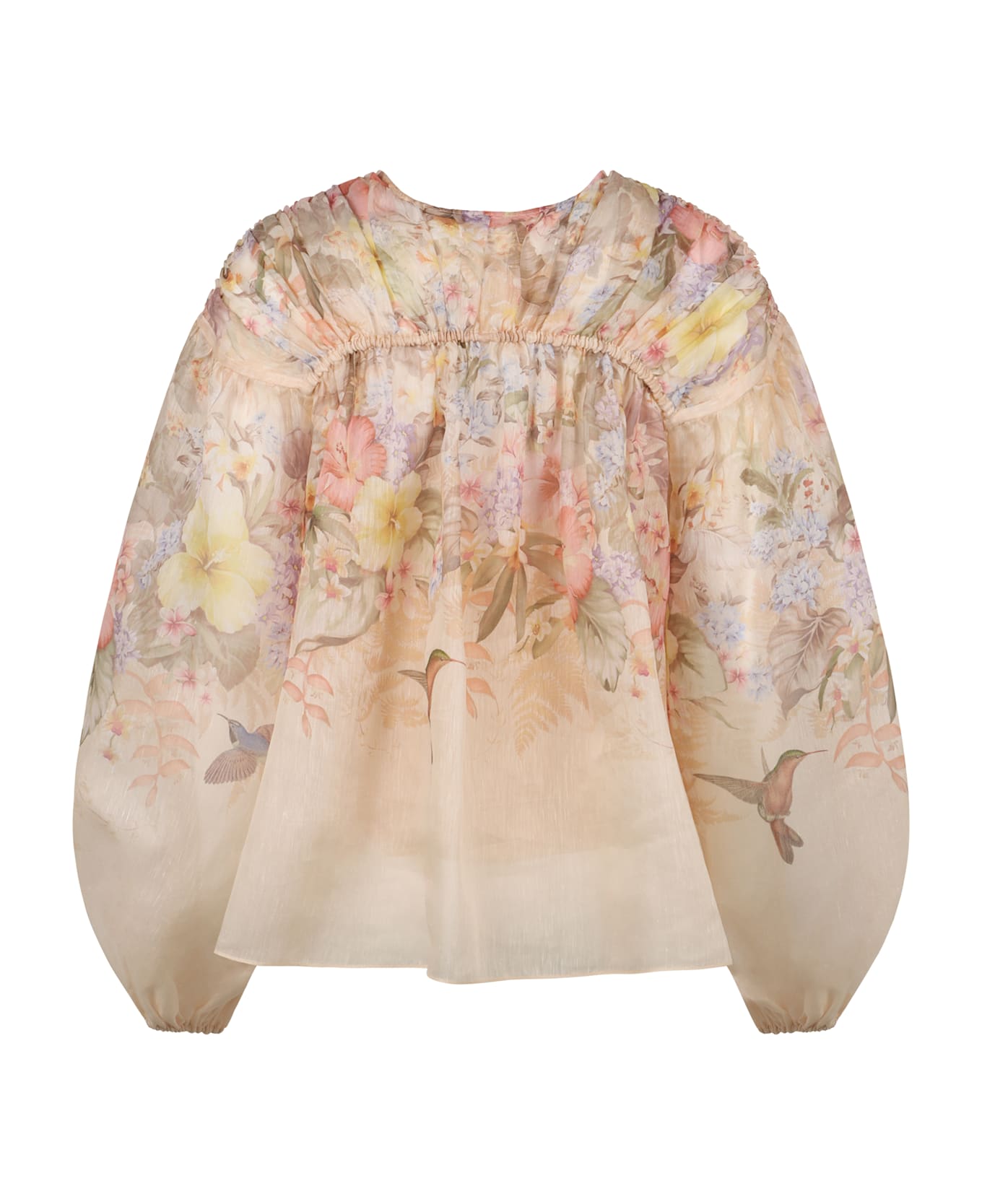 Zimmermann Illuminate Drawn Blouse - Pink