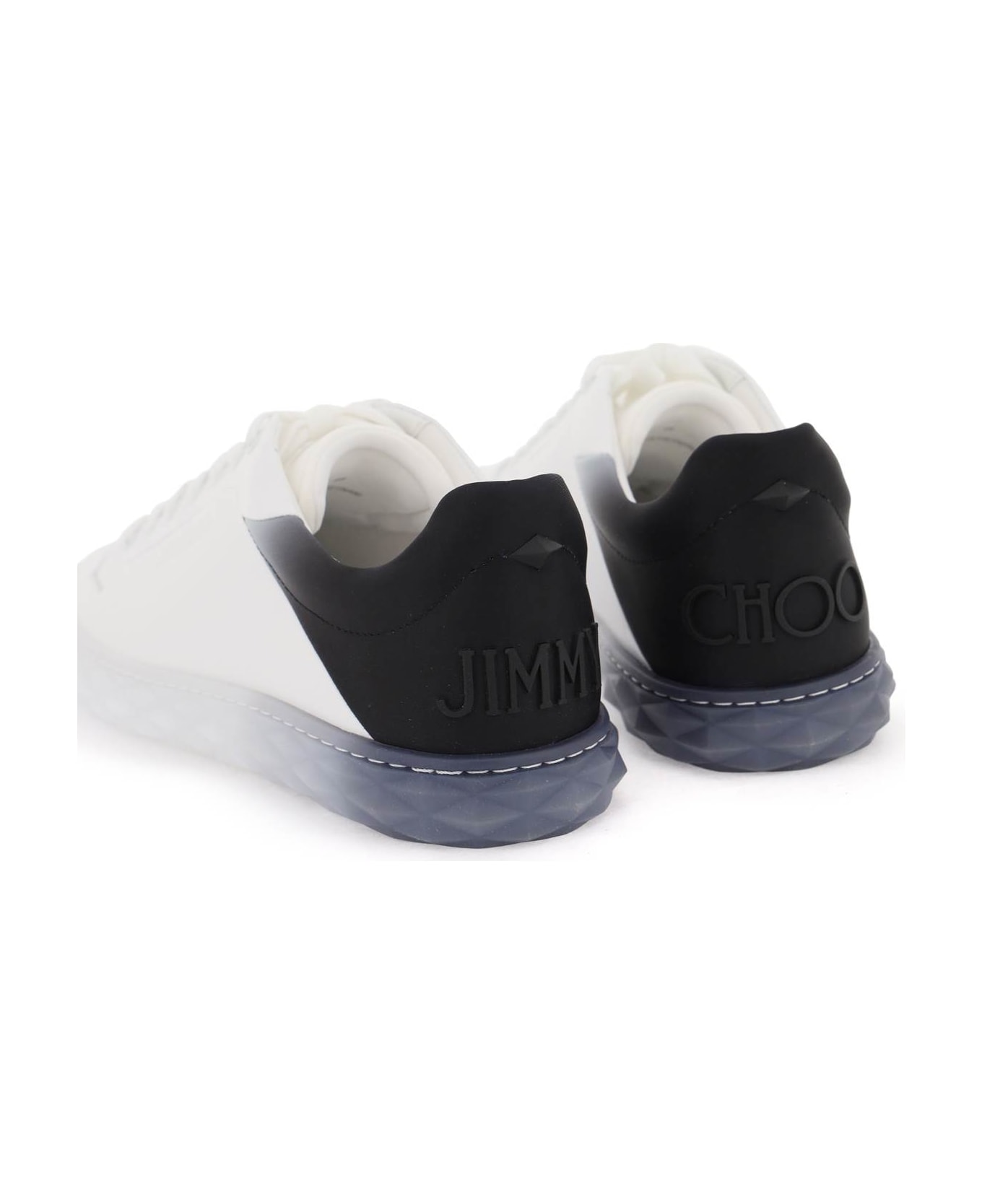 Jimmy Choo Diamond Light/m Ii Sneakers - V WHITE BLACK MIX (White)
