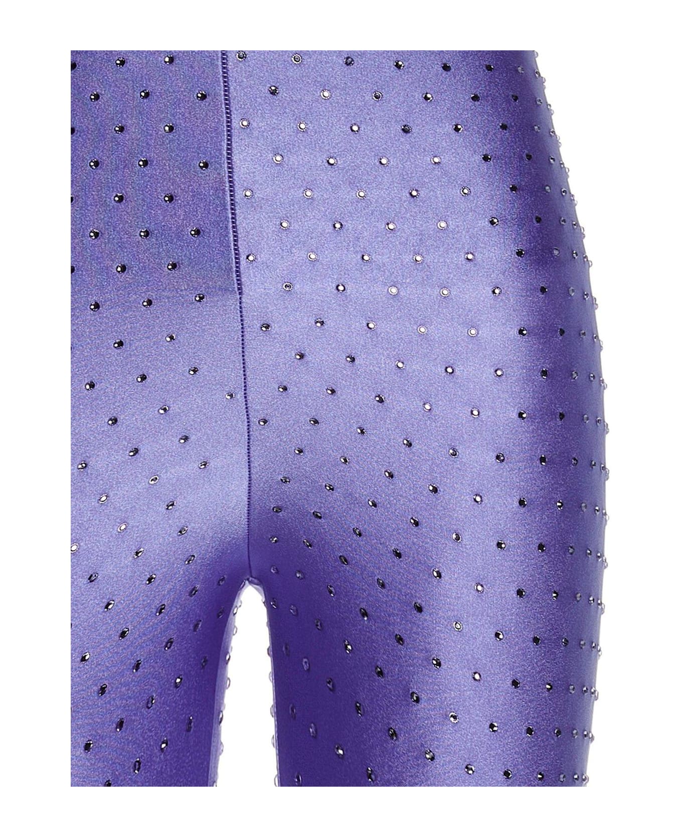 The Andamane 80
s Holly Embellished Stretched Leggings - Lilac