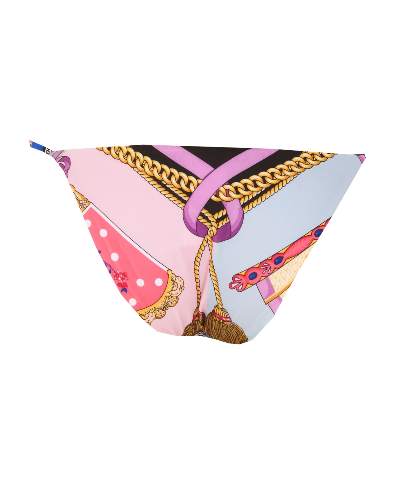 Versace I Ventagli Print Slip Bikini - Multicolor
